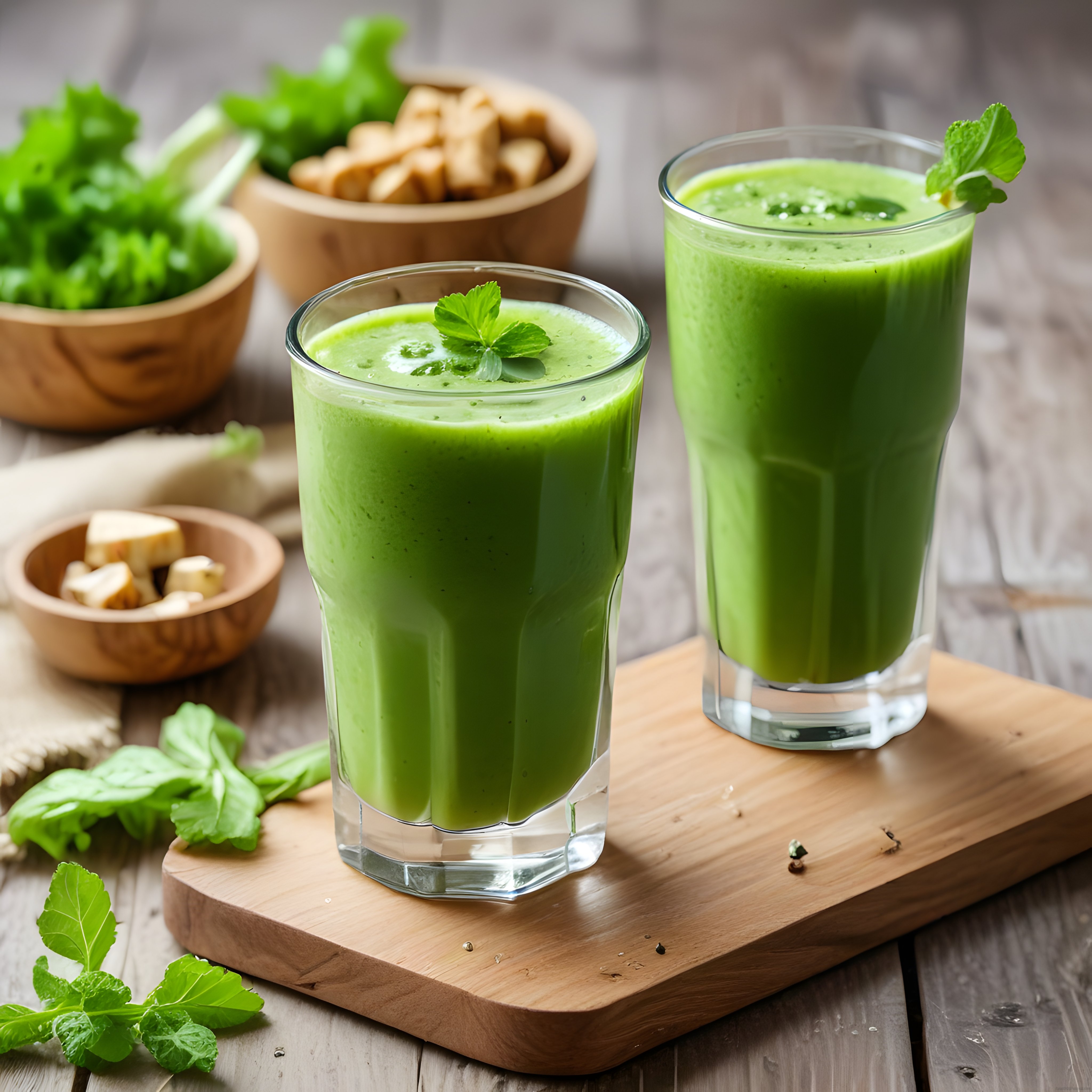 Taze Yeşil Sebze Suyu ve Smoothie Tarifi: Sağlıklı ve Lezzetli Detoks İçeceği