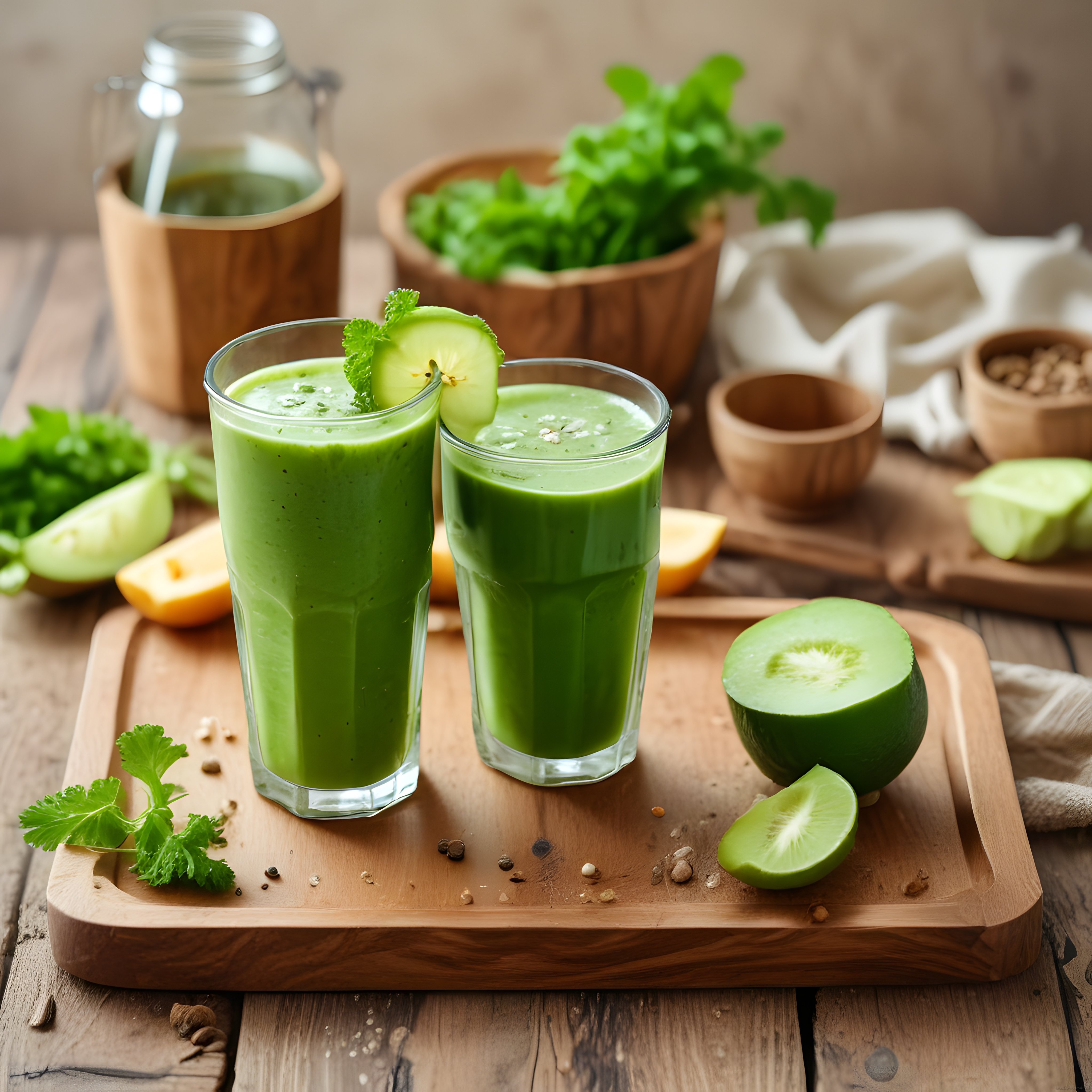 Taze Yeşil Smoothie: Doğal Malzemeli Sağlıklı Detoks İçecek Tarifi