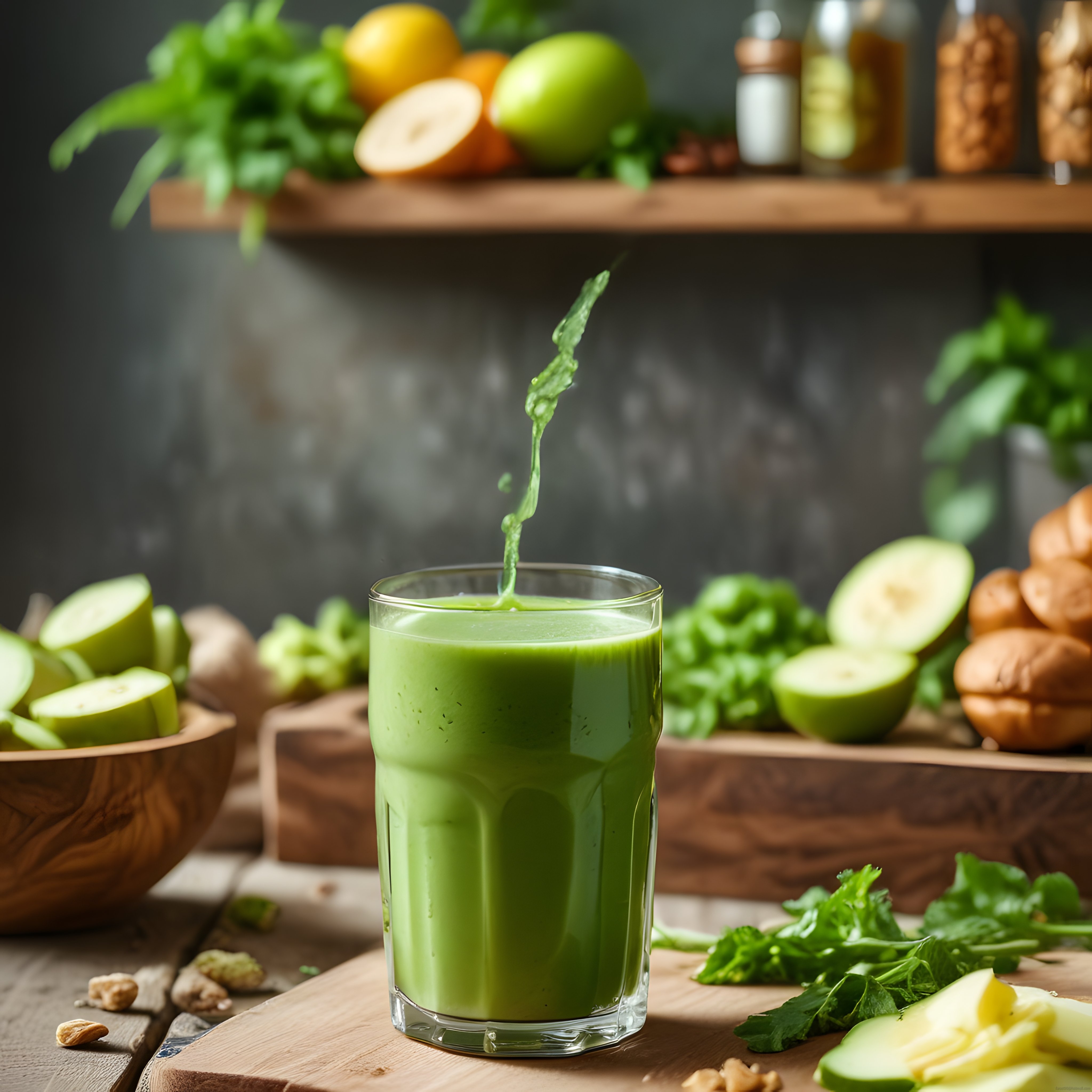 Taze Yeşil Smoothie: Elma, Ispanak ve Zencefilli Sağlıklı Detoks İçeceği