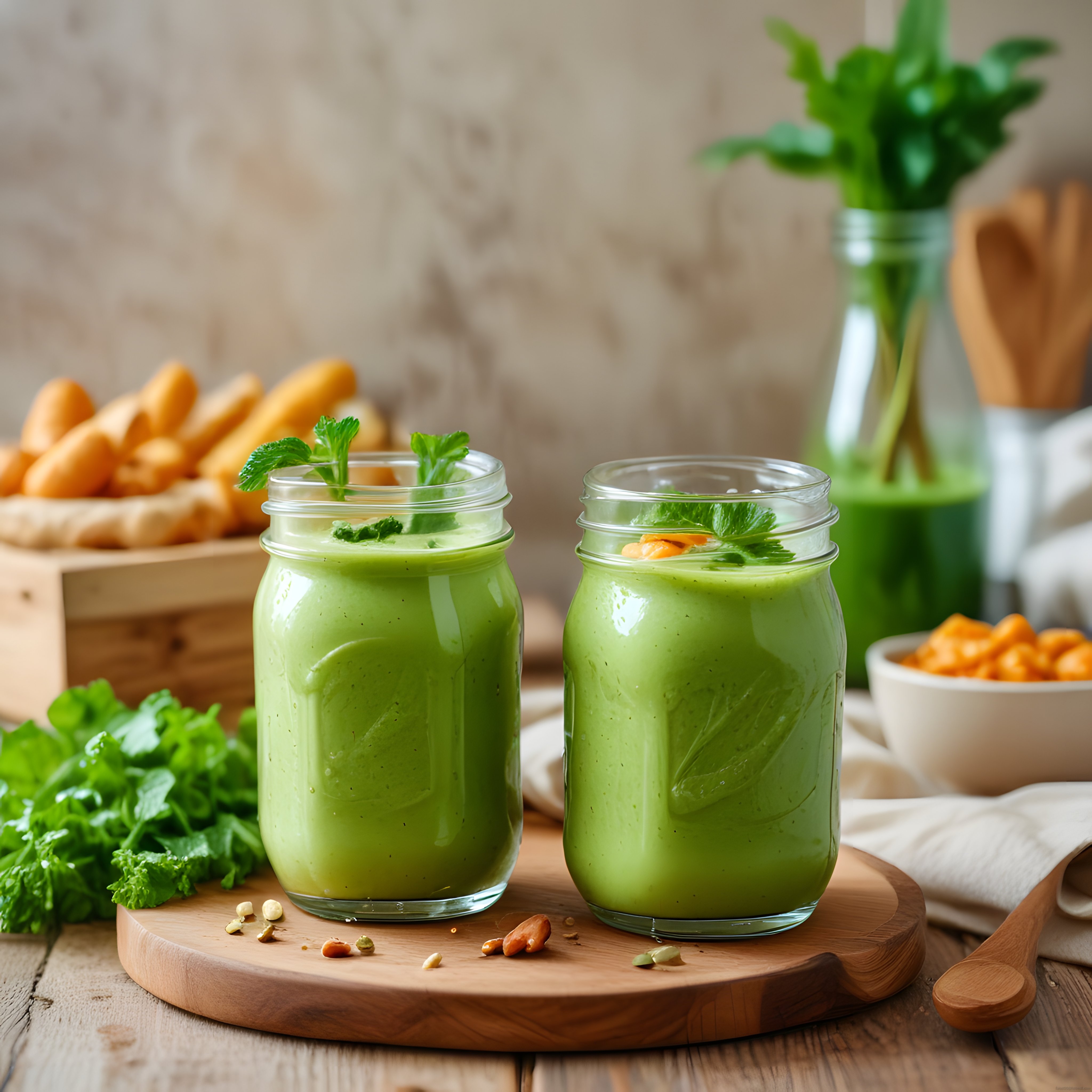 Taze Yeşil Smoothie Tarifi: Kavanozda Sağlıklı Detoks İçeceği