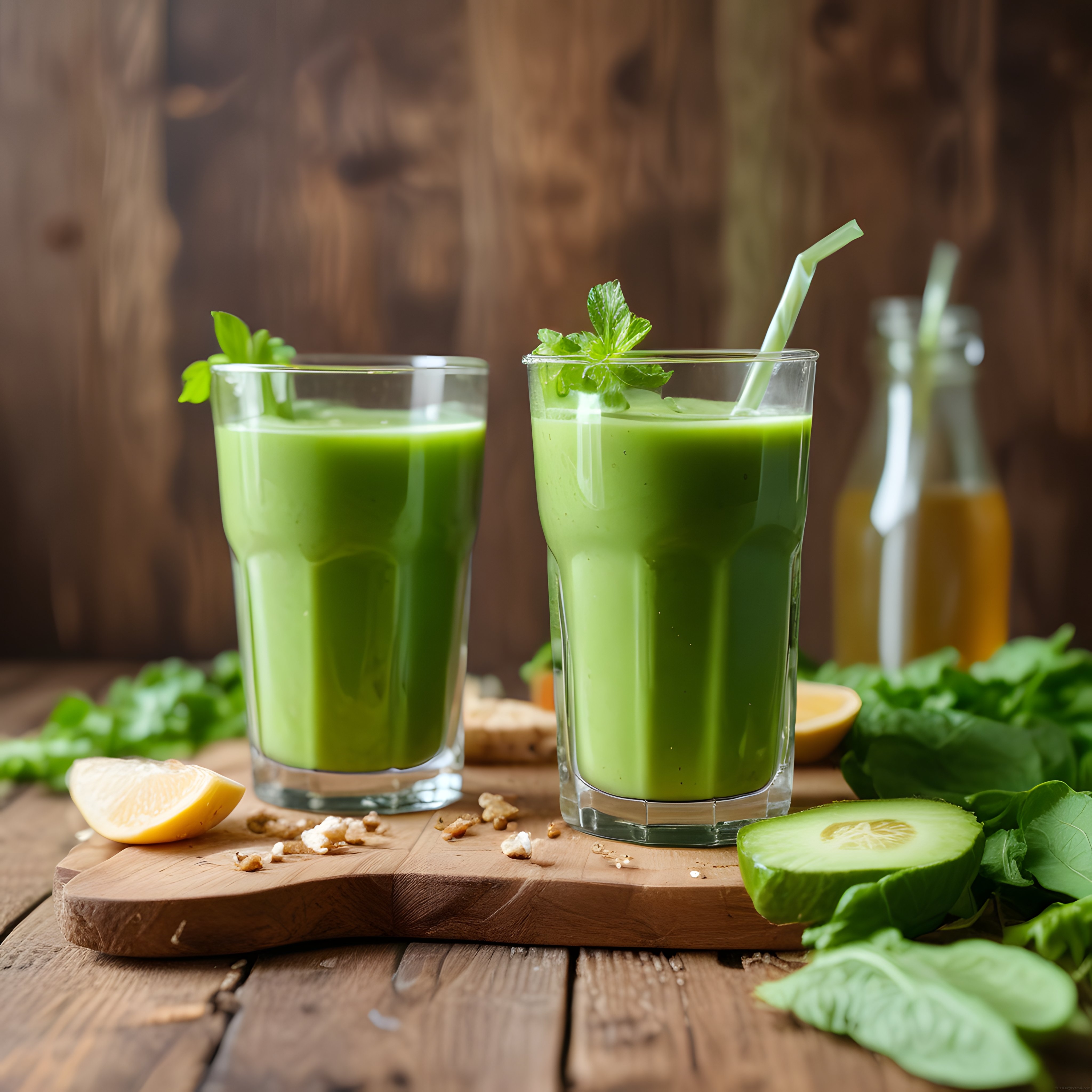 Taze Yeşil Smoothie Tarifi: Limon ve Salatalık ile Doğal İçecek