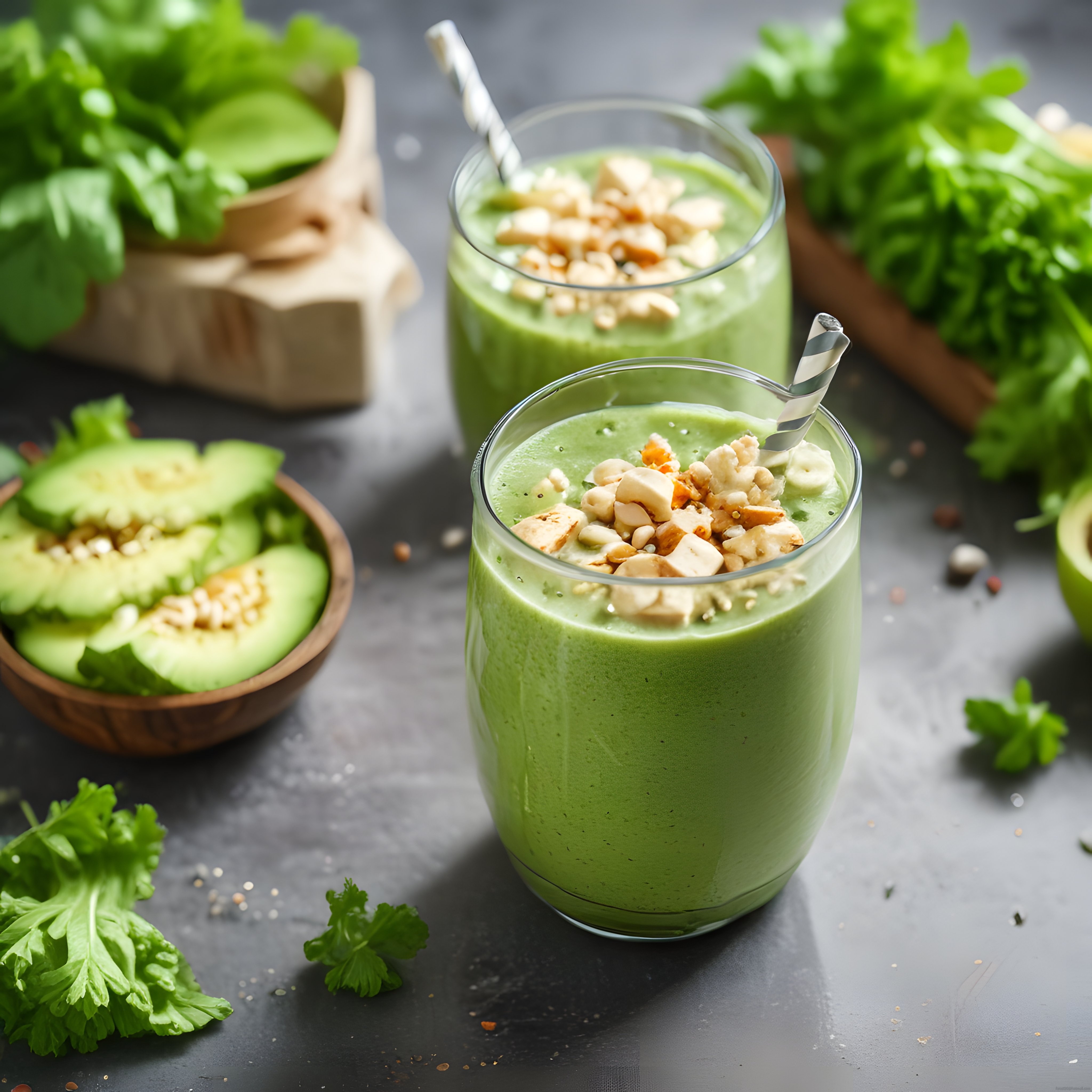 Taze Yeşillikler ve Avokadolu Detoks Smoothie: Sağlıklı Başlangıç
