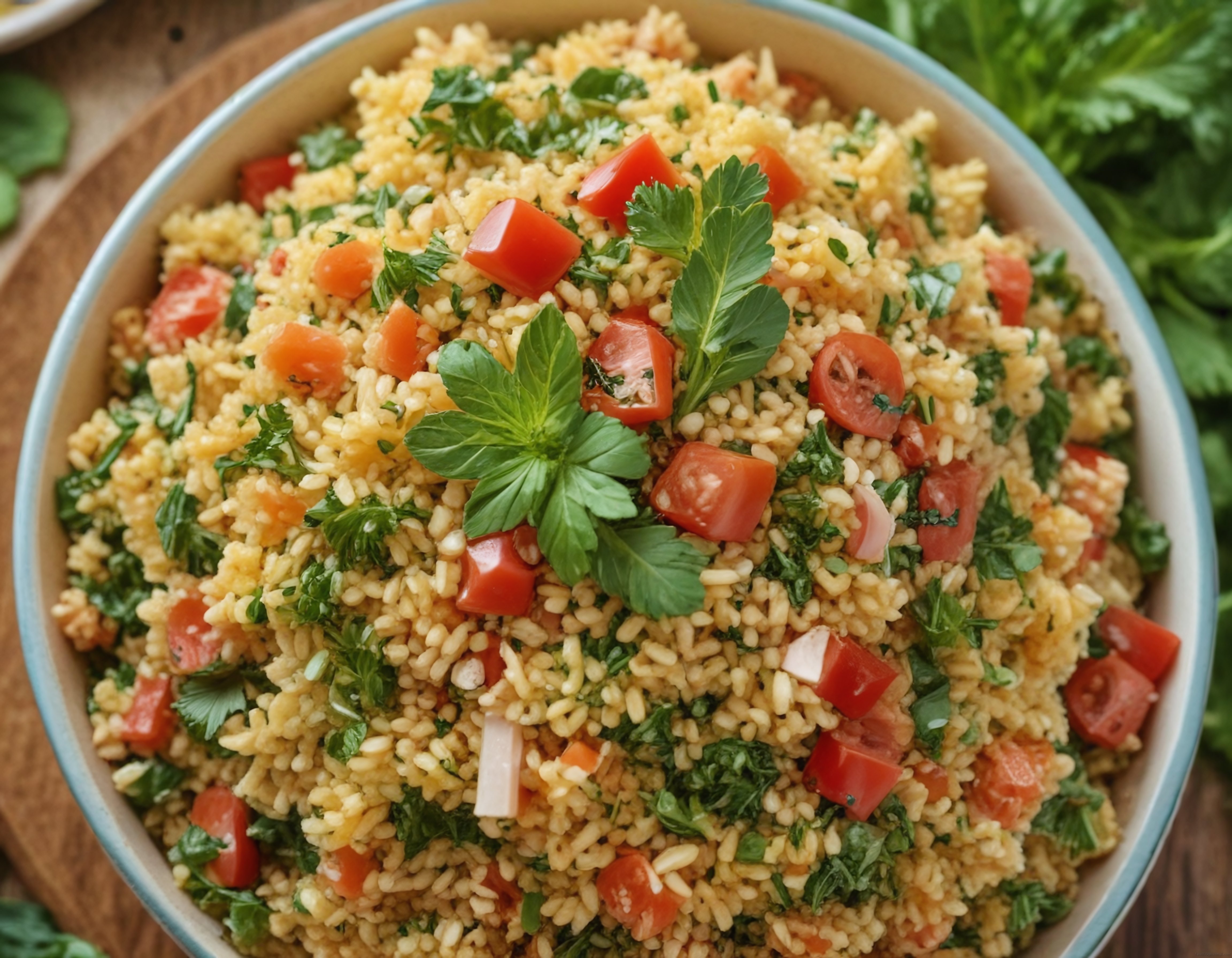 Taze Yeşillikli Bulgur Salatası: Sağlıklı ve Lezzetli Ev Yapımı Tarif
