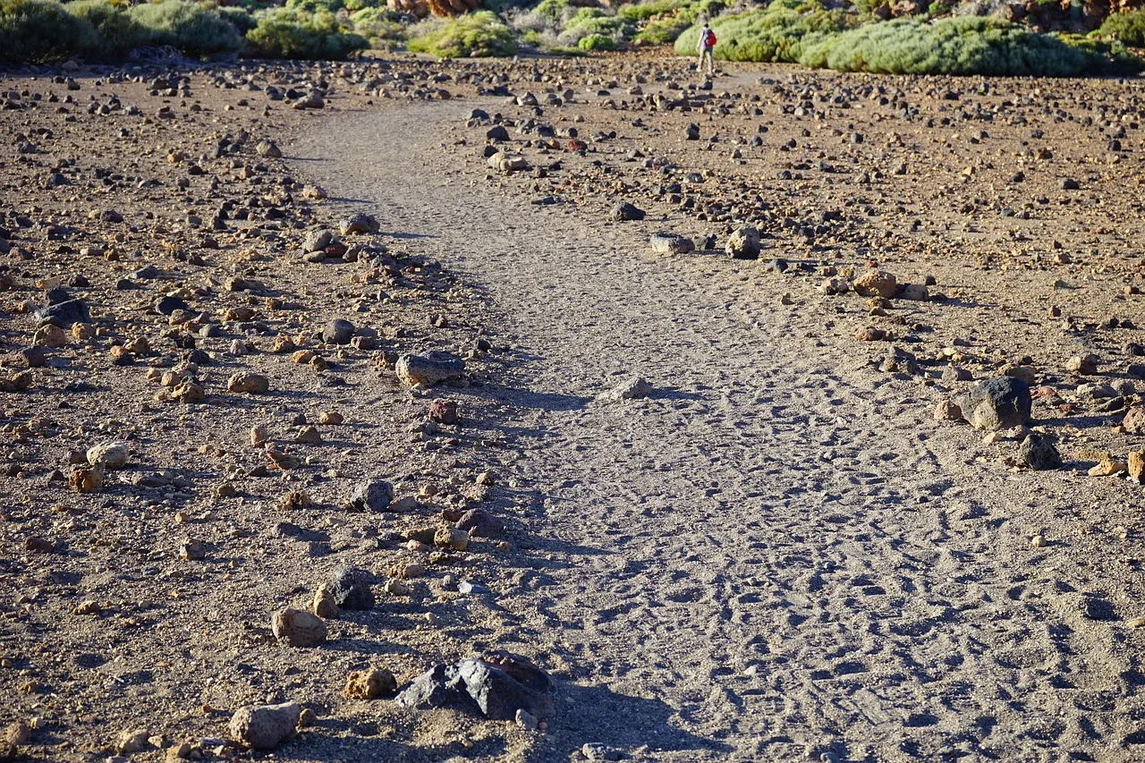 Tenerife yürüyüş parkuru - Teide Milli Parkı manzarası