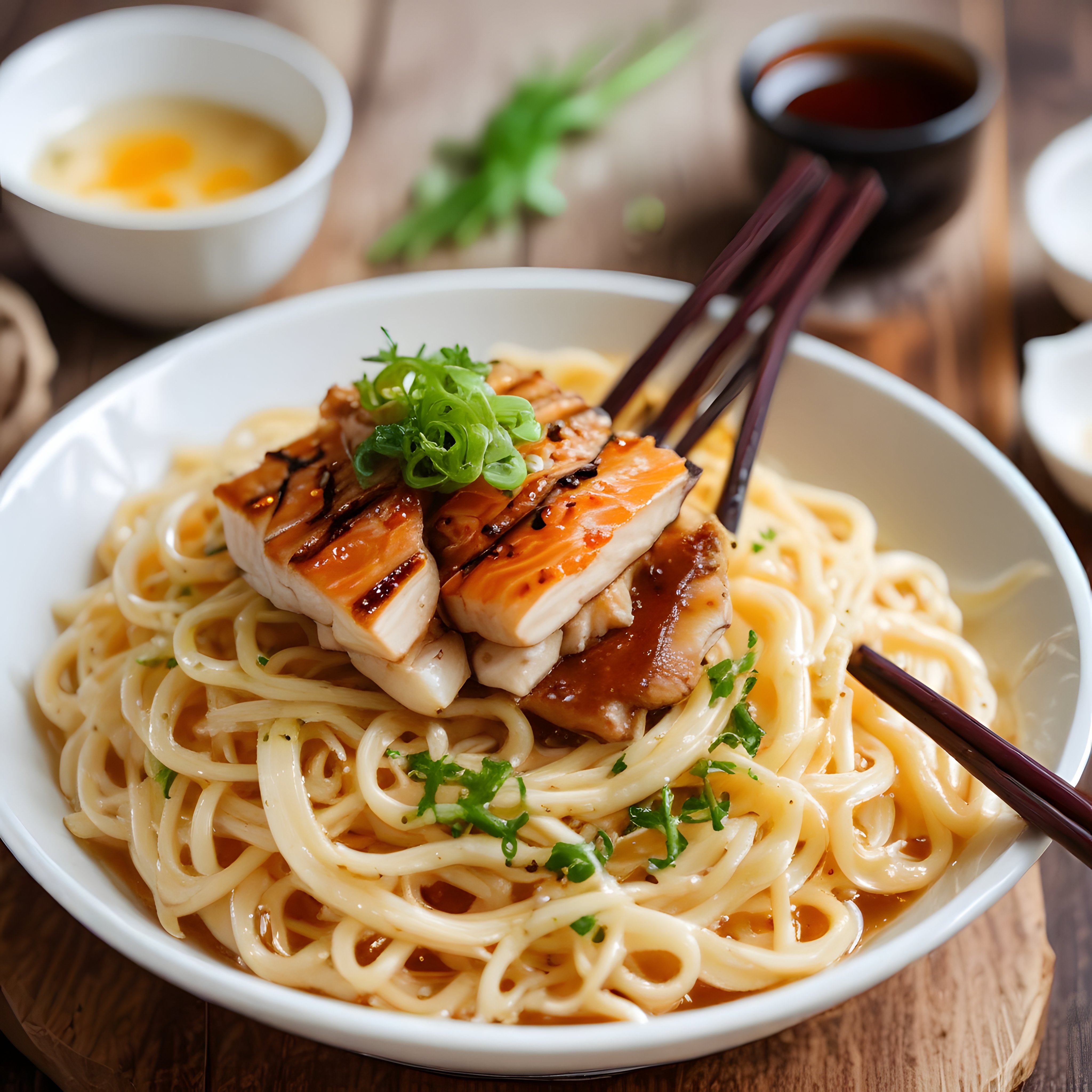 Teriyaki Soslu Izgara Tavuk ve Erişte ile Asya Mutfağından Nefis Bir Bowl Tarifi