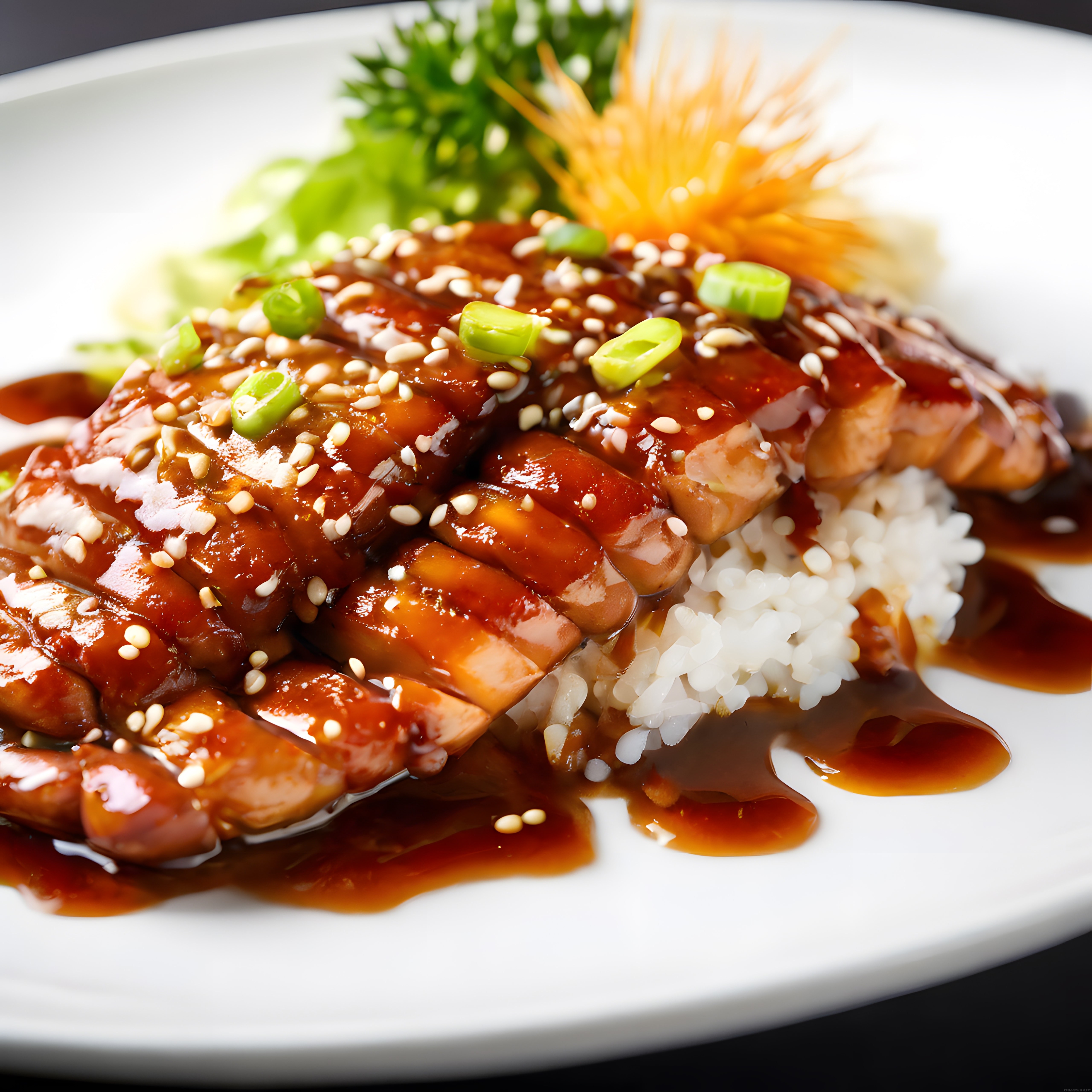 Teriyaki Soslu Izgara Tavuk ve Pilav ile Efsanevi Japon Lezzeti Sunumu