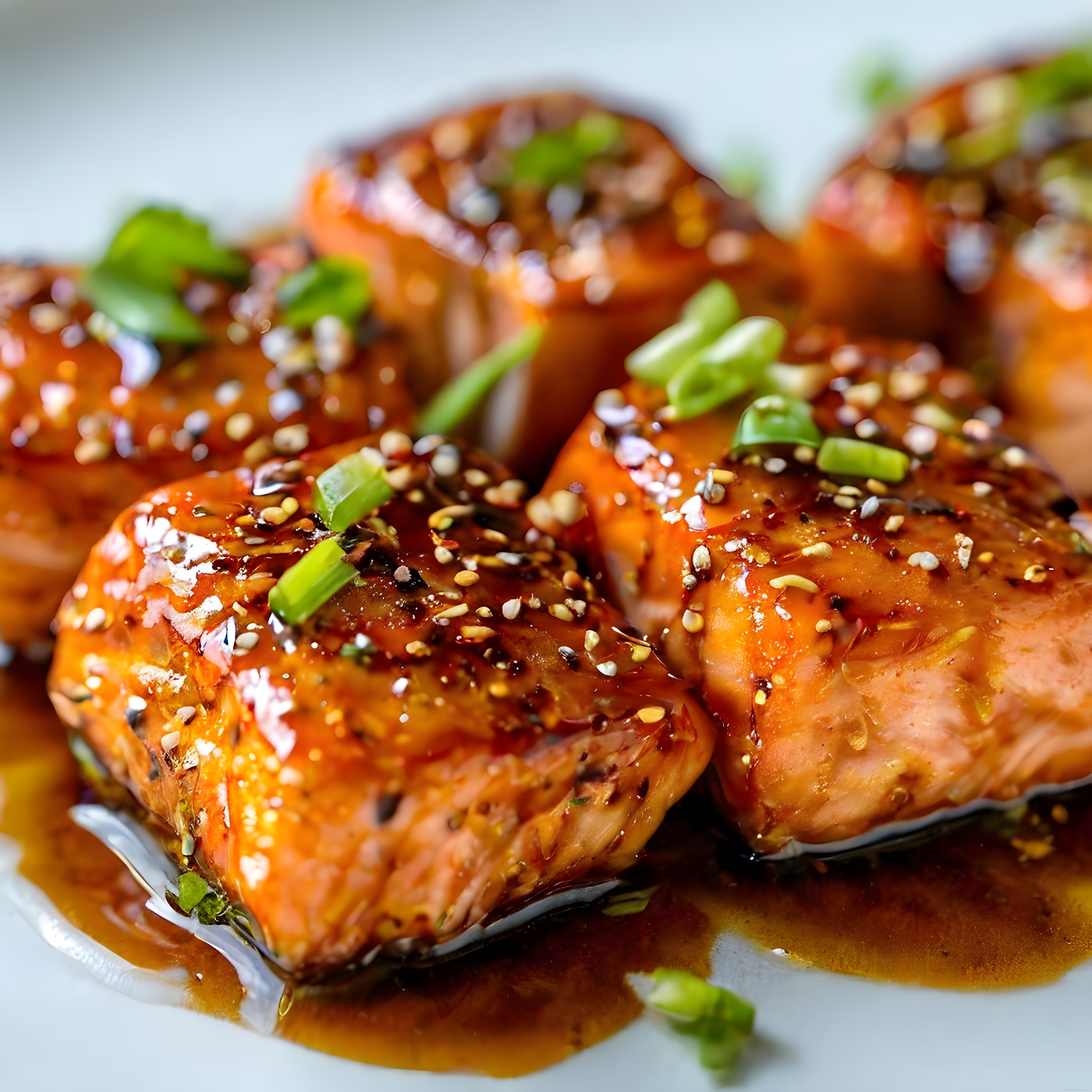 Teriyaki Soslu Susamlı Somon Fileto Tarifi ve Sunum Önerileri