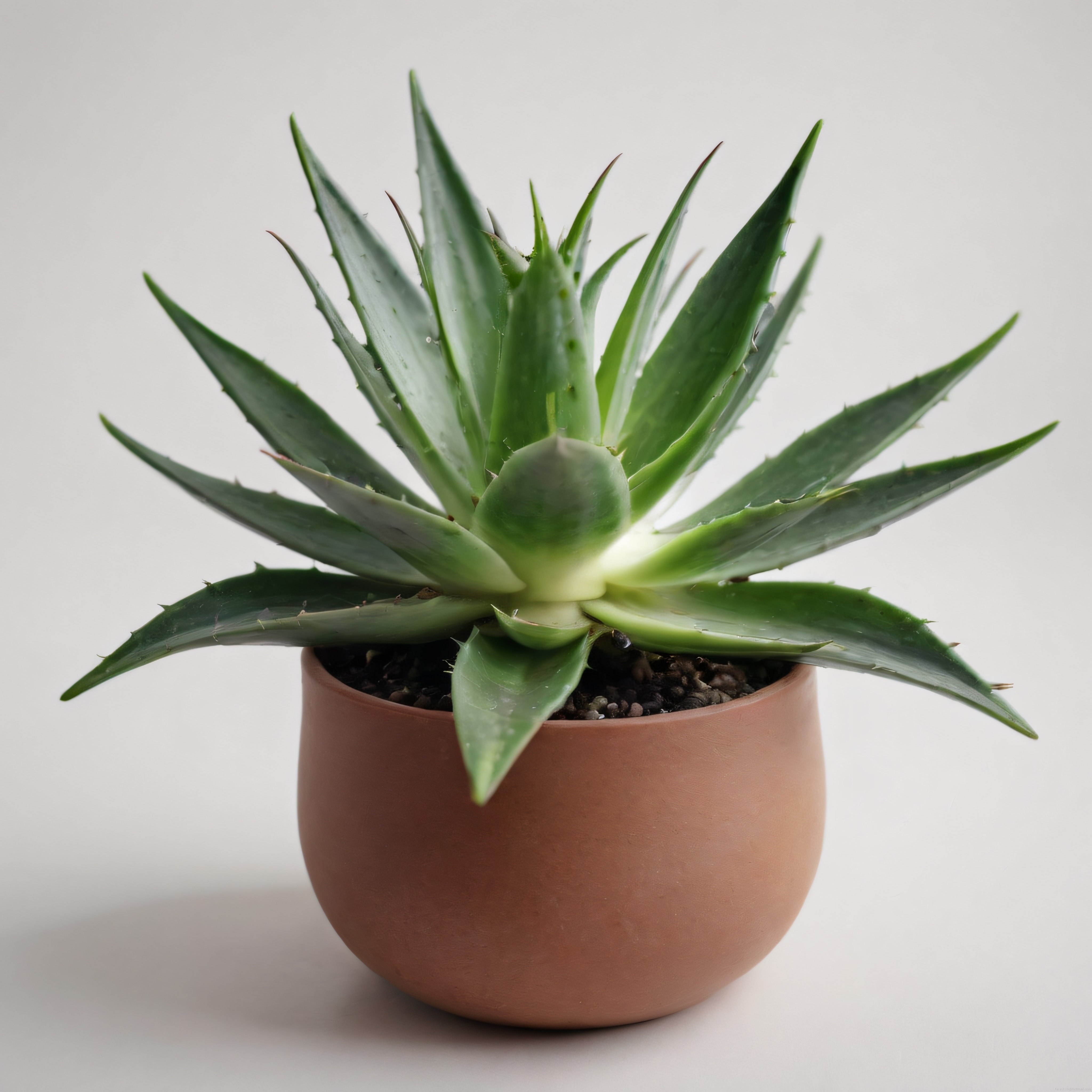 Terrakotta Saksıda Agave Bitkisi ile Minimalist ve Sade Ev Dekorasyonu