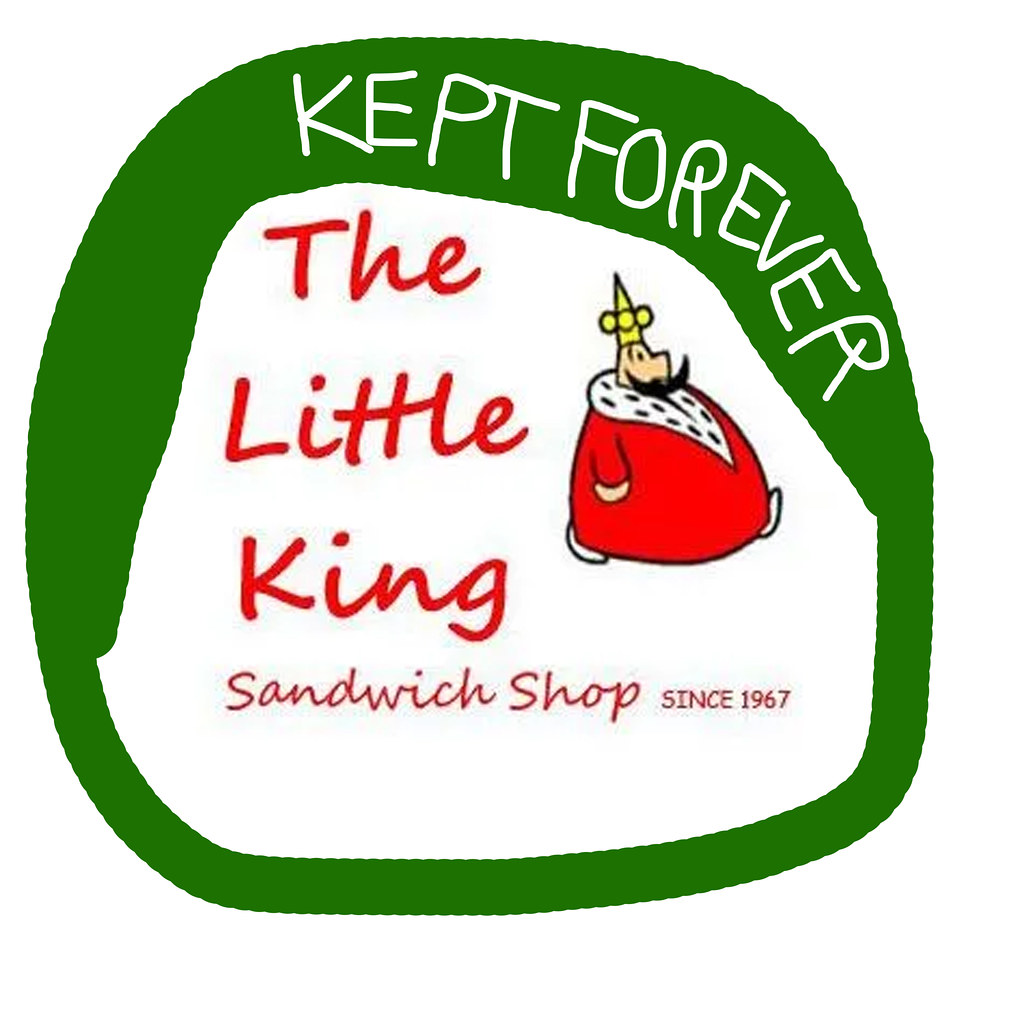 The Little King Sandwich Shop Vintage Logosu ve 1967den Beri Süren Lezzet