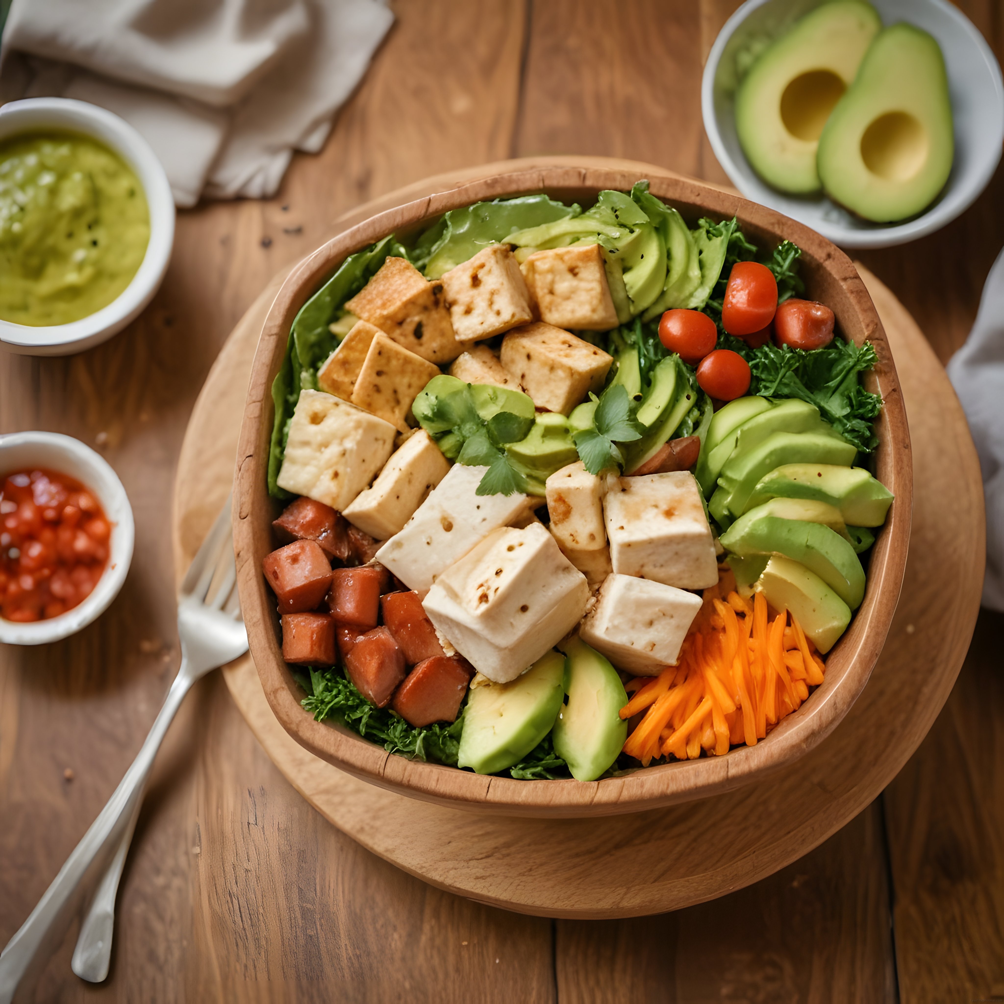 Tofu ve Avokadolu Renkli Vegan Bowl: Sağlıklı ve Besleyici Öğün Tarifi