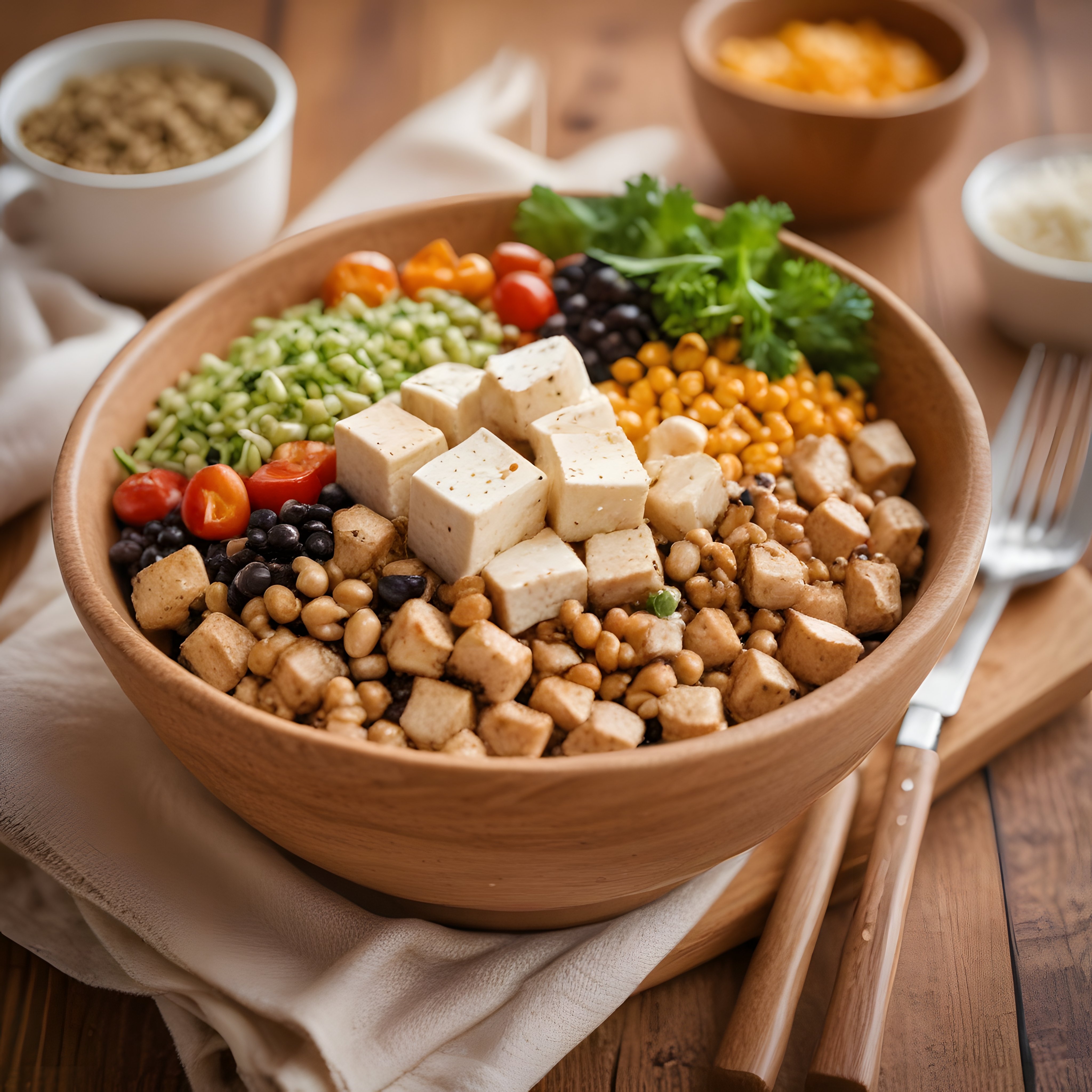 Tofu ve Bakliyatlı Protein Kasesi: Sağlıklı ve Renkli Bir Öğün