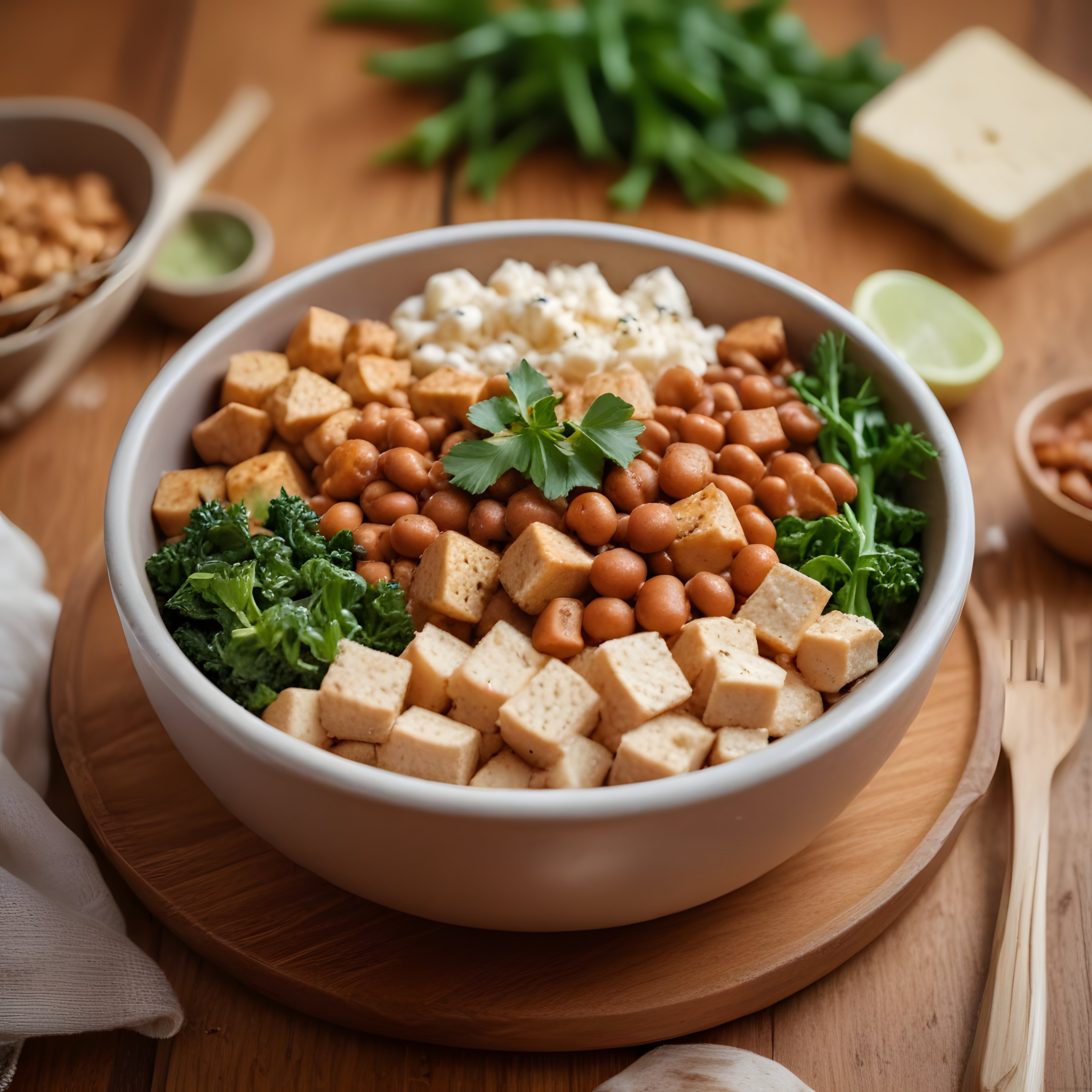 Tofu ve Nohutlu Besleyici Vegan Kase Tarifi: Sağlıklı Protein Kaynağı