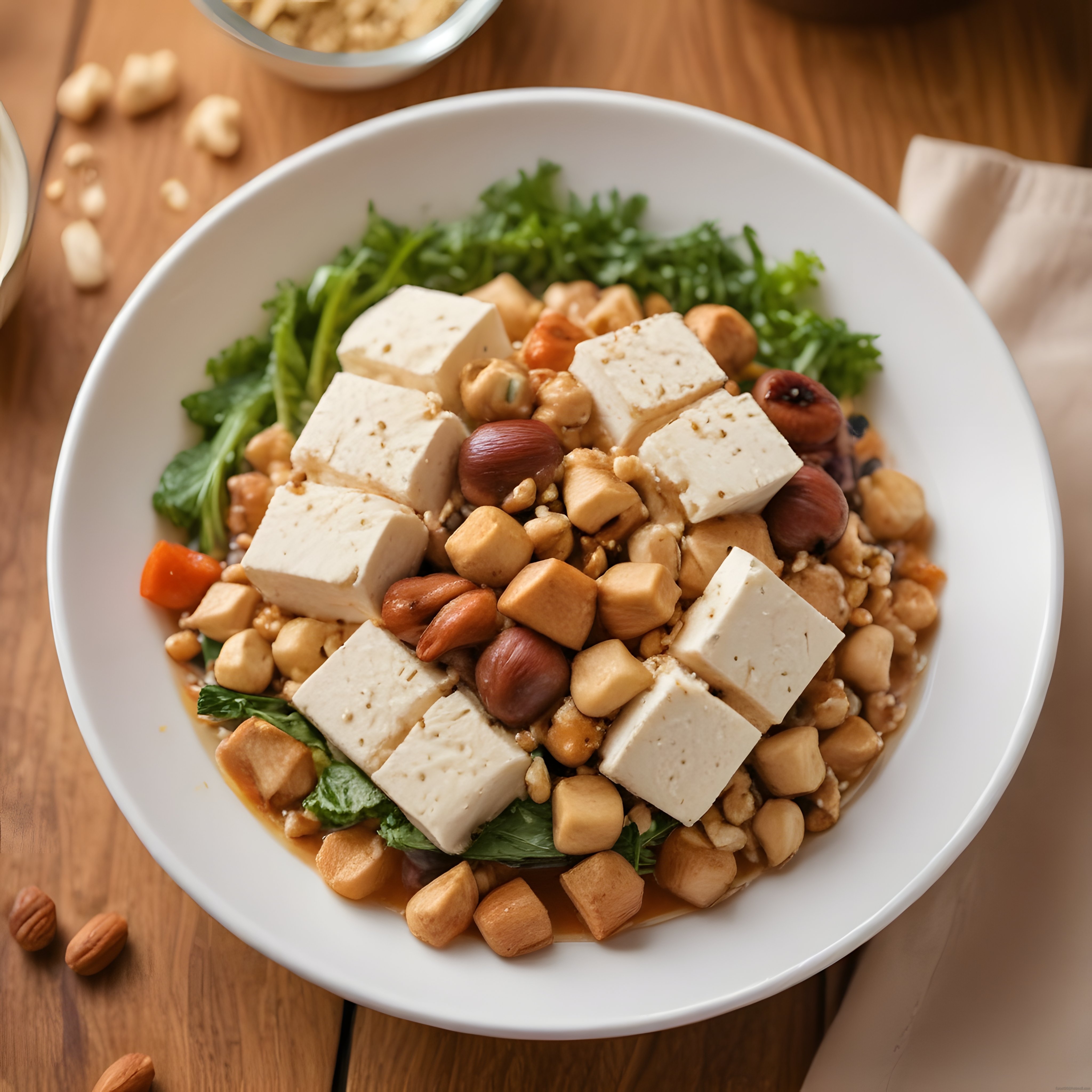 Tofulu Fındıklı Vegan Kase Tarifi: Enerji Veren Protein Dolu Salata