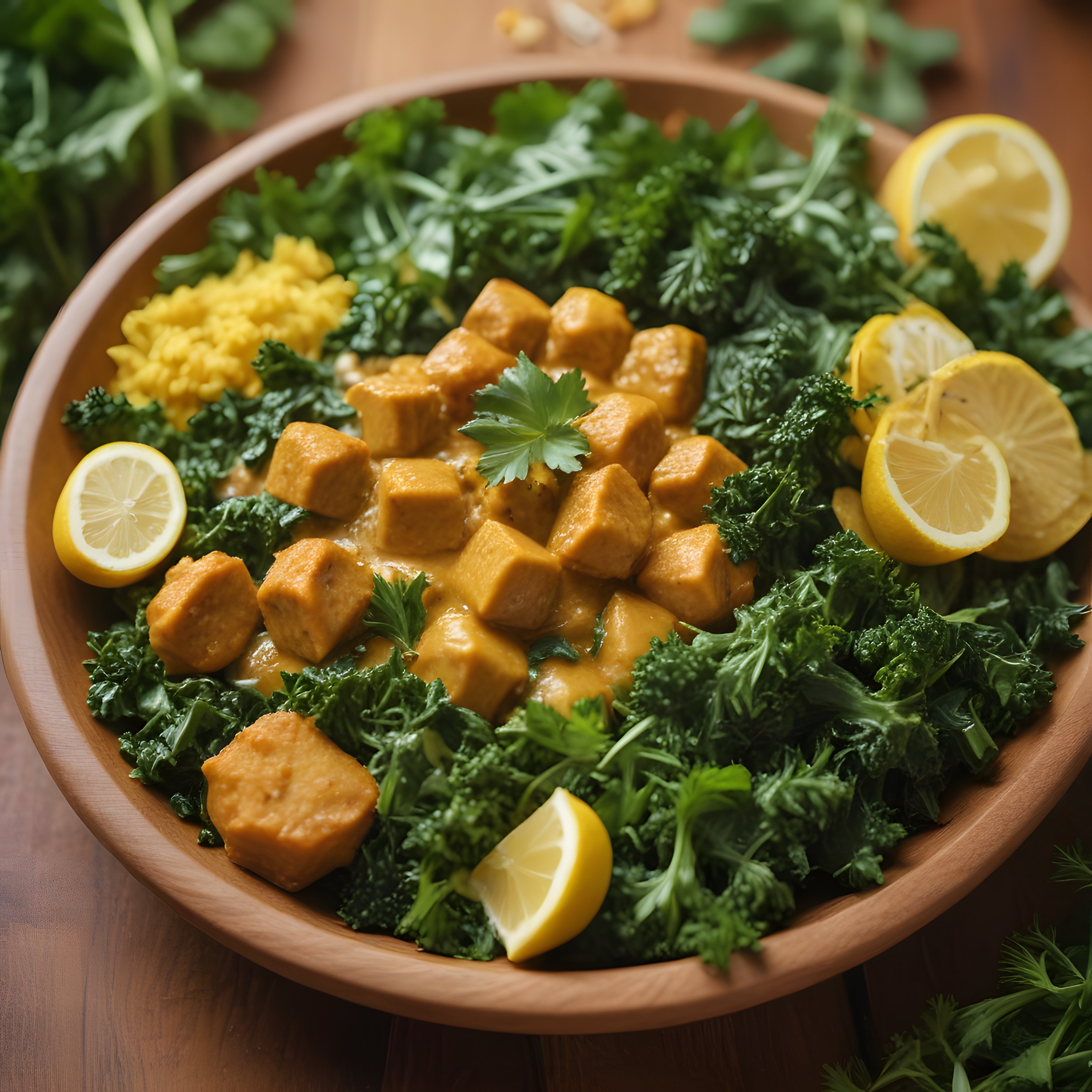Tofulu Yeşil Salata: Sağlıklı ve Besleyici Vegan Sofra Sunumu