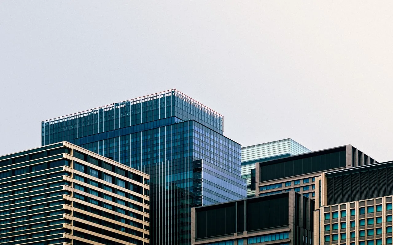 Tokyo iş merkezi modern ofis binası fotoğrafı