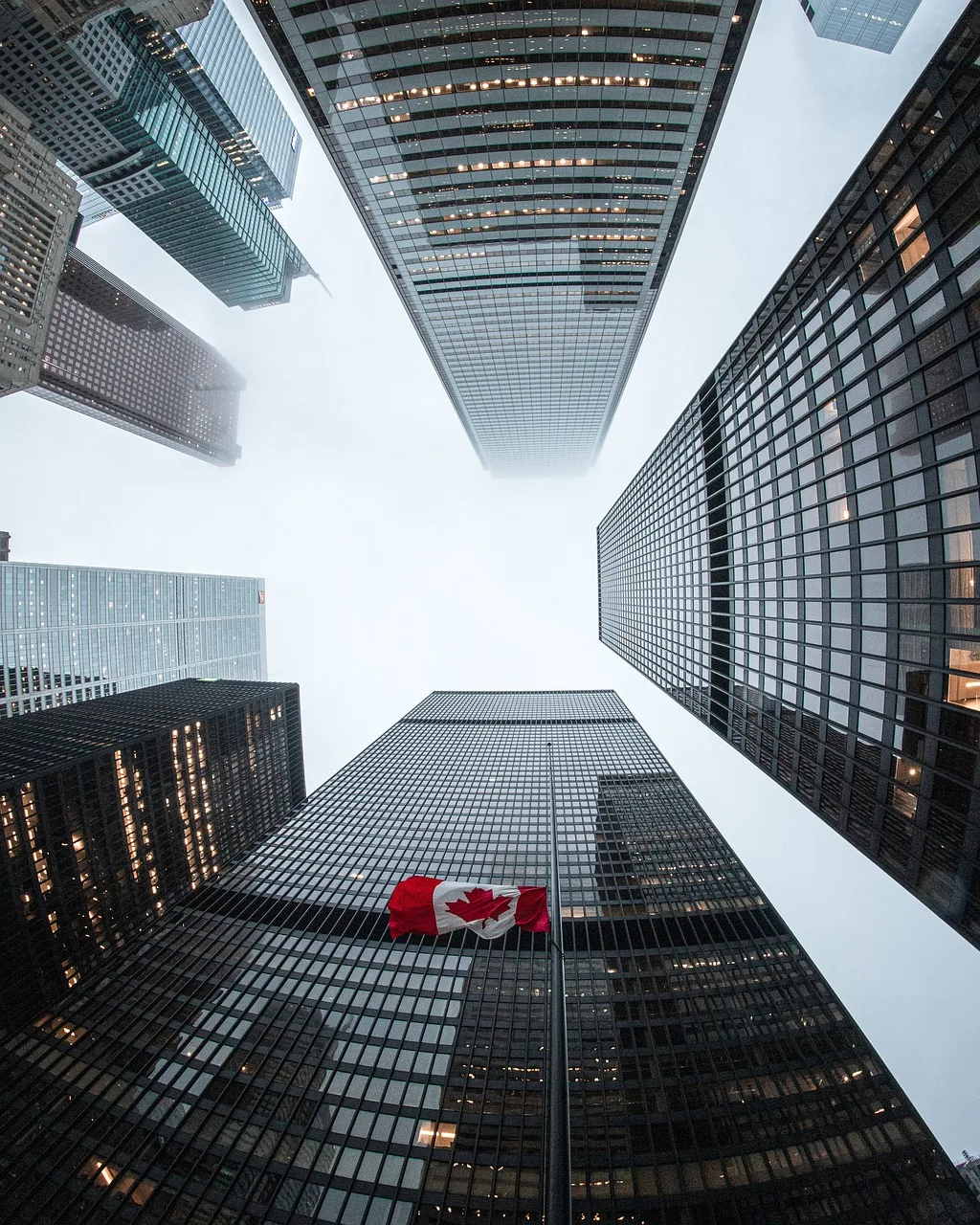 Toronto gökdelen silüeti modern iş şehri Toronto gökdelen silüeti modern iş şehri