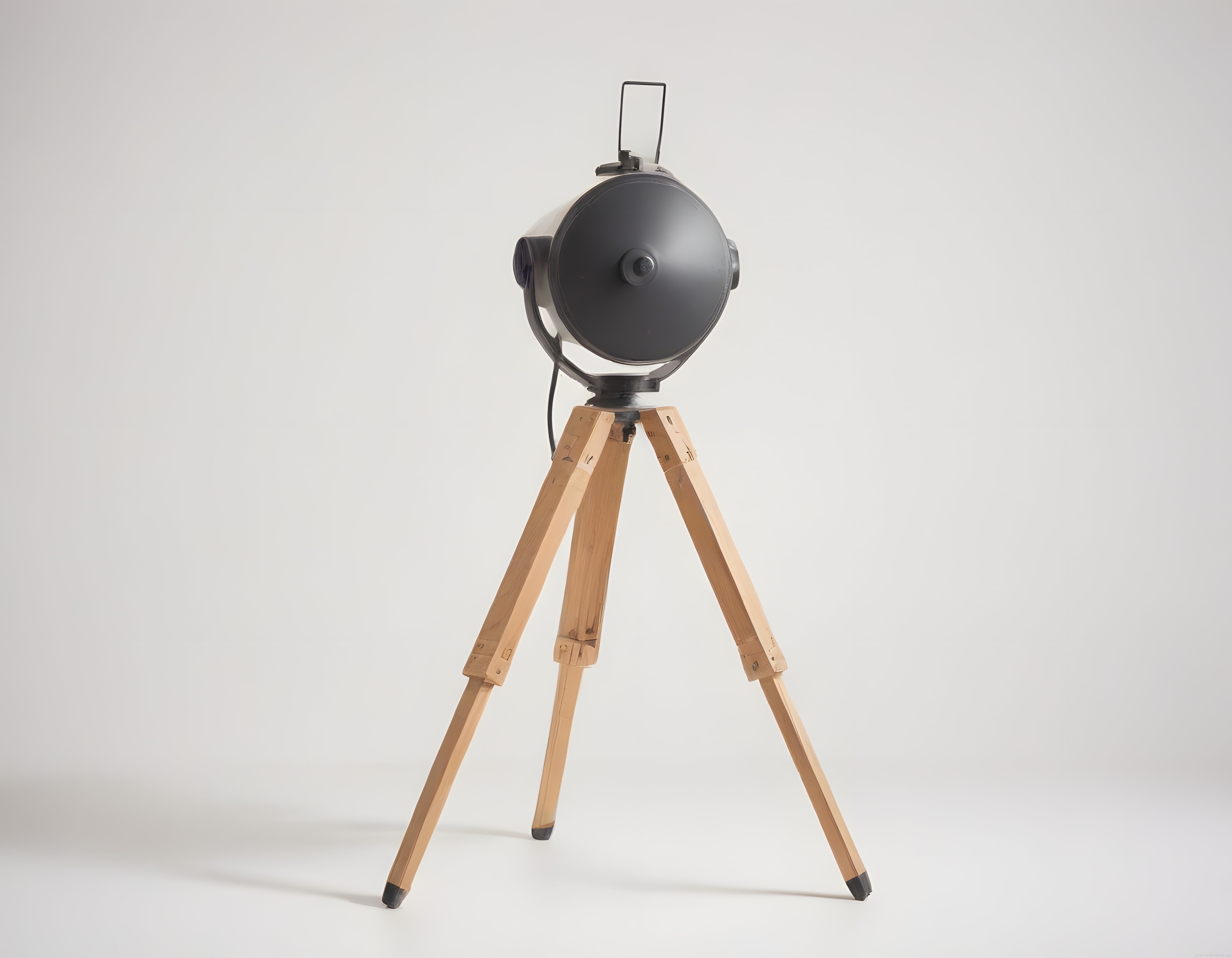 Tripod Ayaklı Vintage Stüdyo Spot Lambası ile Endüstriyel Dekorasyon