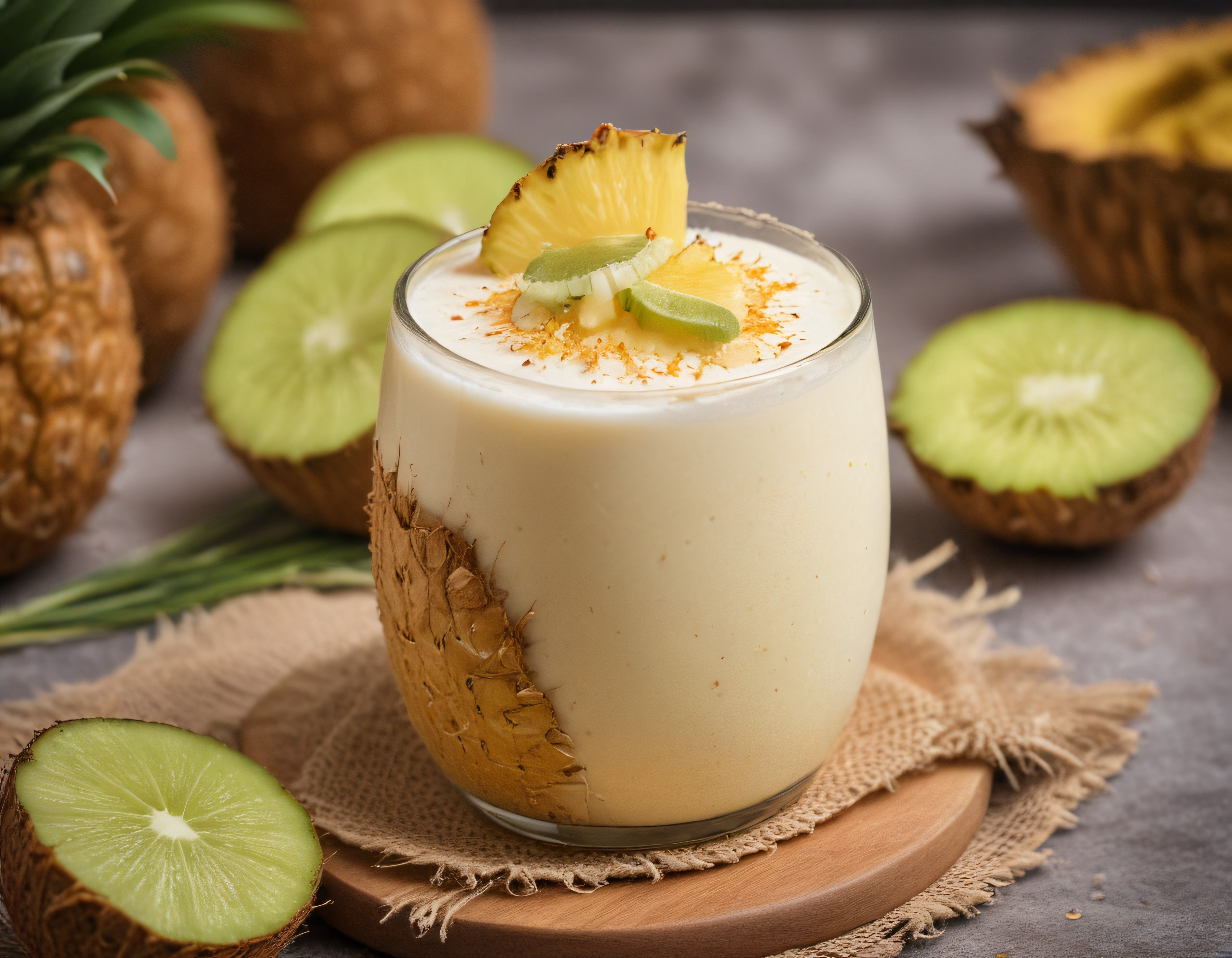 Tropikal Ananas ve Kivili Smoothie Tarifi ile Ferahlatıcı Sağlıklı İçecek