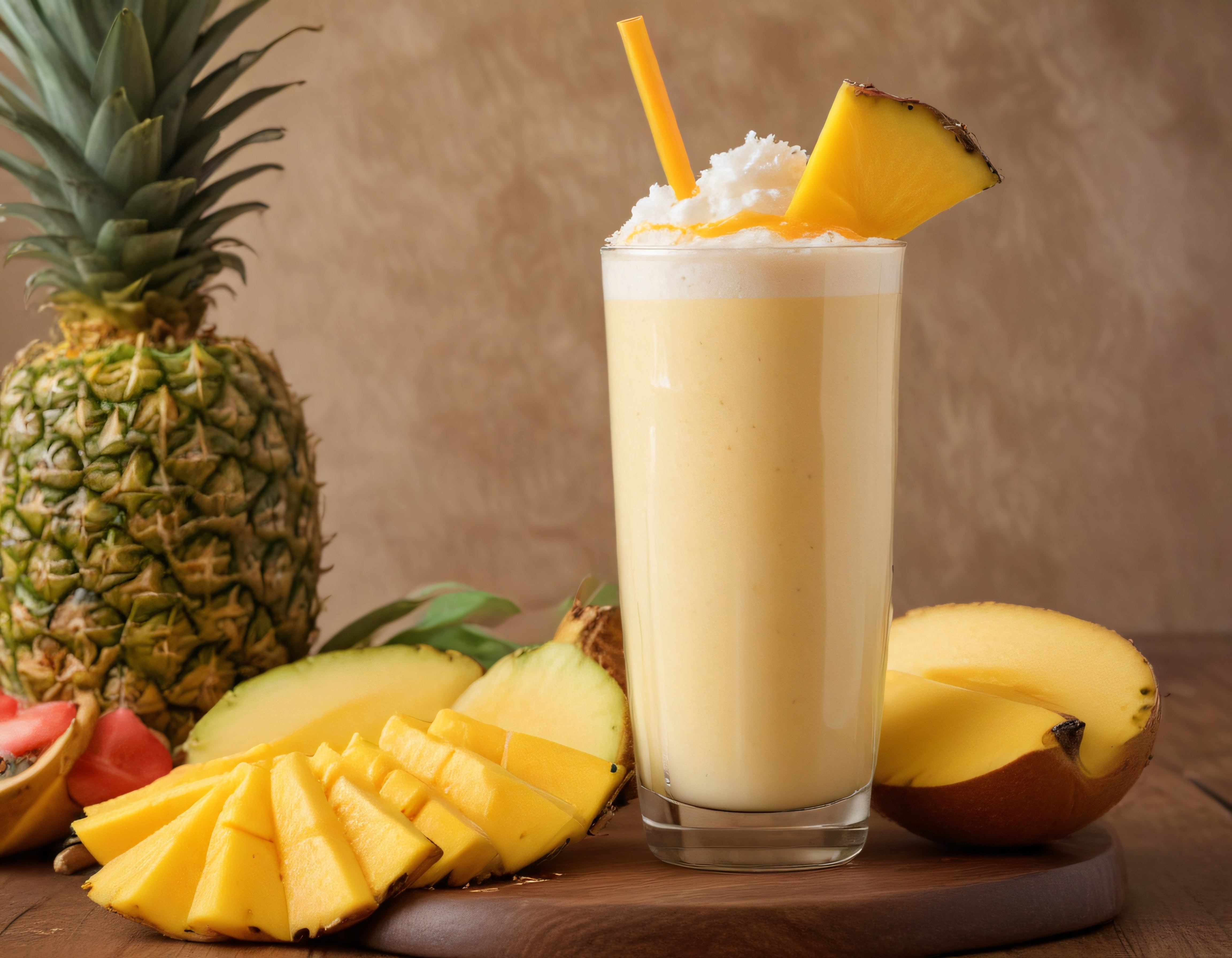 Tropikal Mango Ananas Smoothie: Taze Meyvelerle Hazırlanan Serinletici İçecek