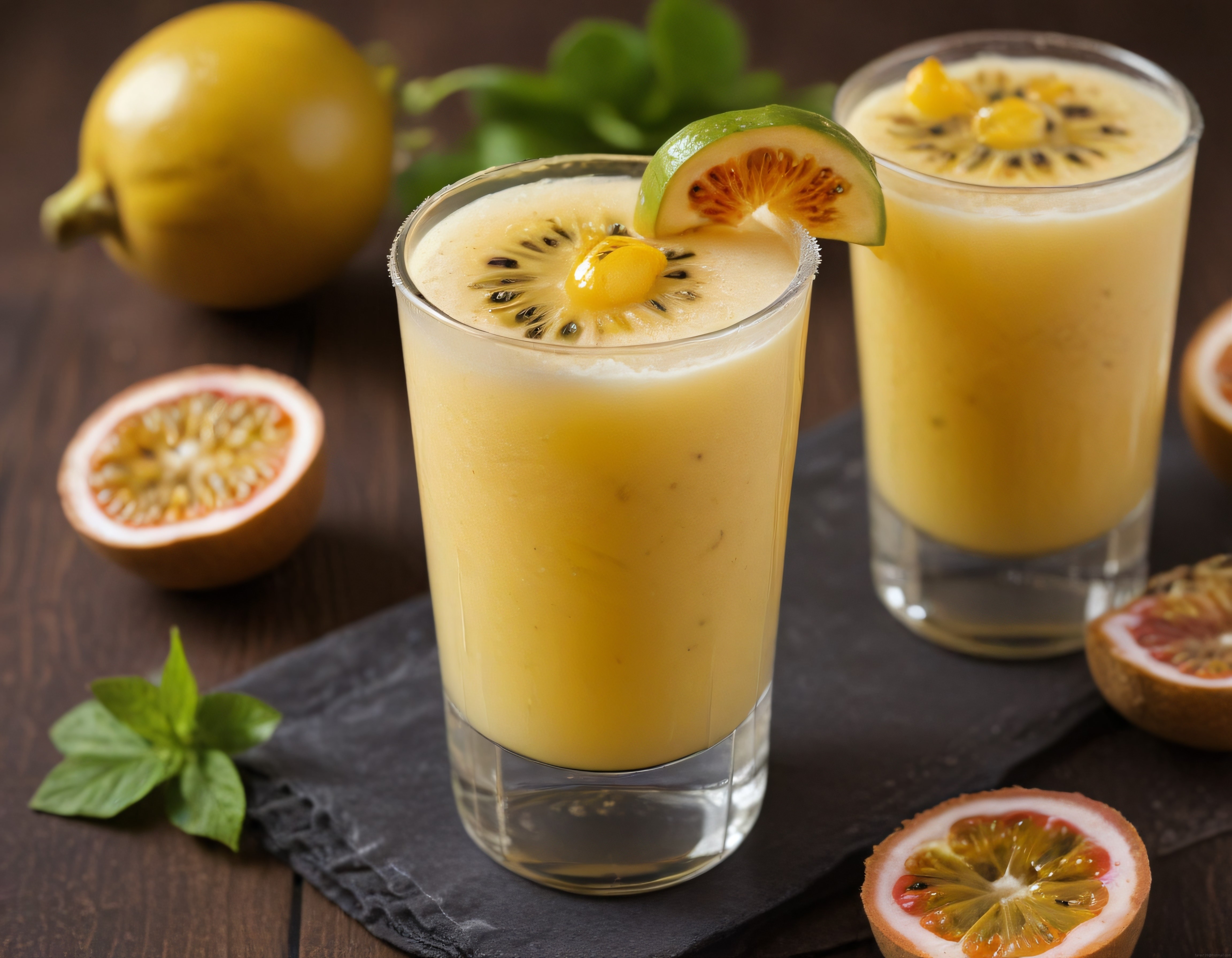 Tropikal Meyveli Serinletici Smoothie Tarifi ve Sunum Önerisi