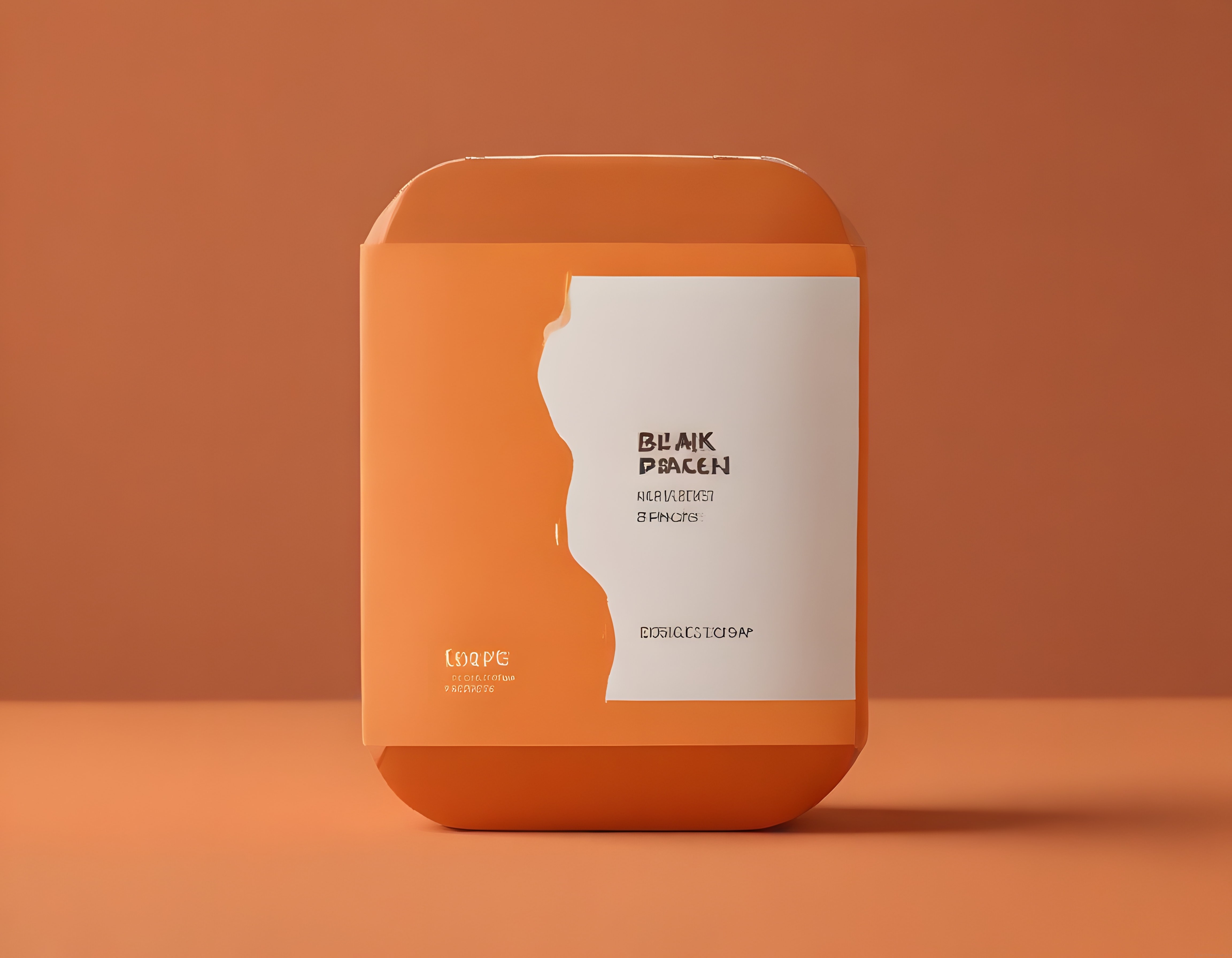 Turuncu Arka Planda Minimal Botanical Sabun Ürün Ambalajı ve Marka Tasarımı