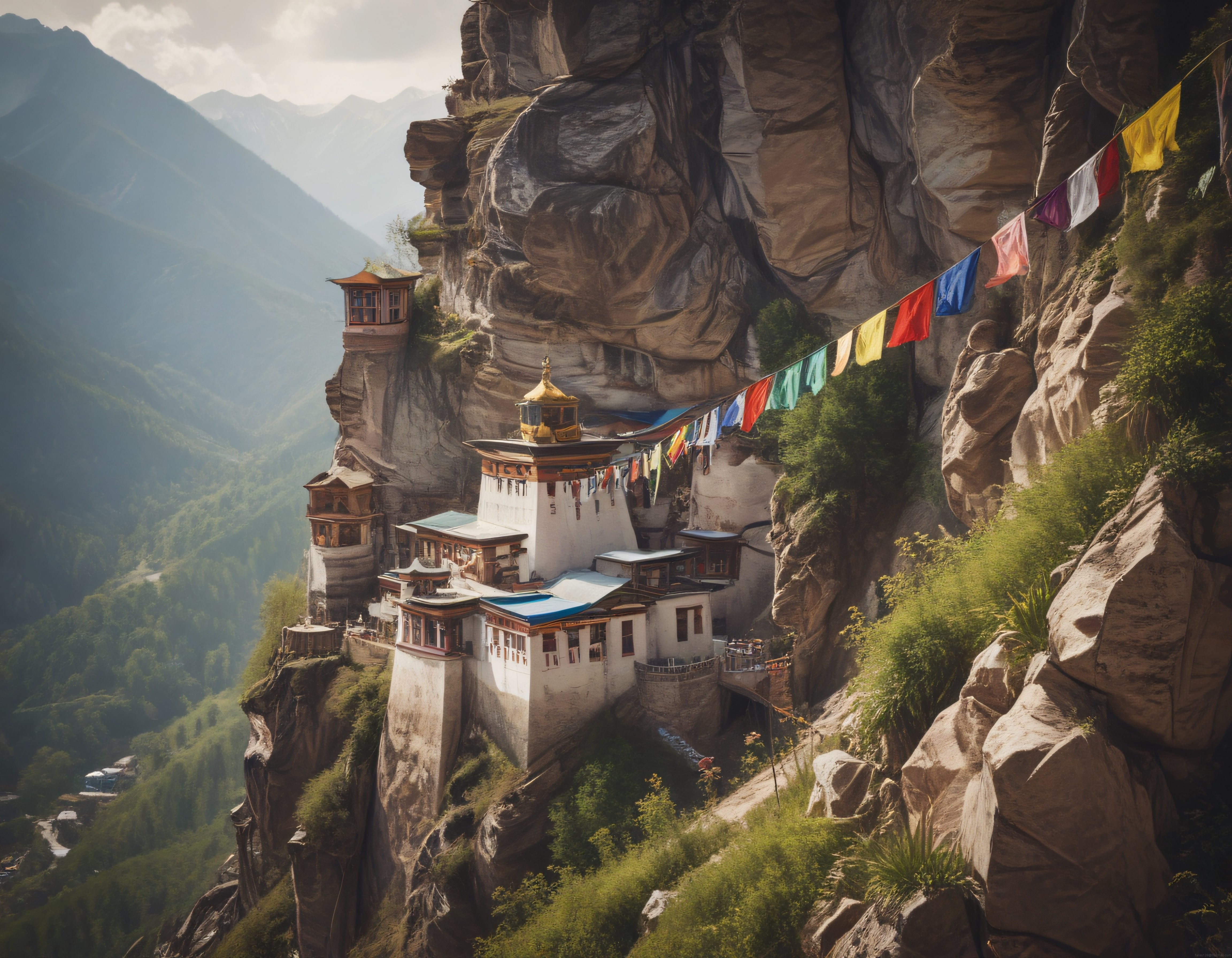 Uçurum kenarındaki mistik tapınak: Bhutan'ın nefes kesen dağ manzarası