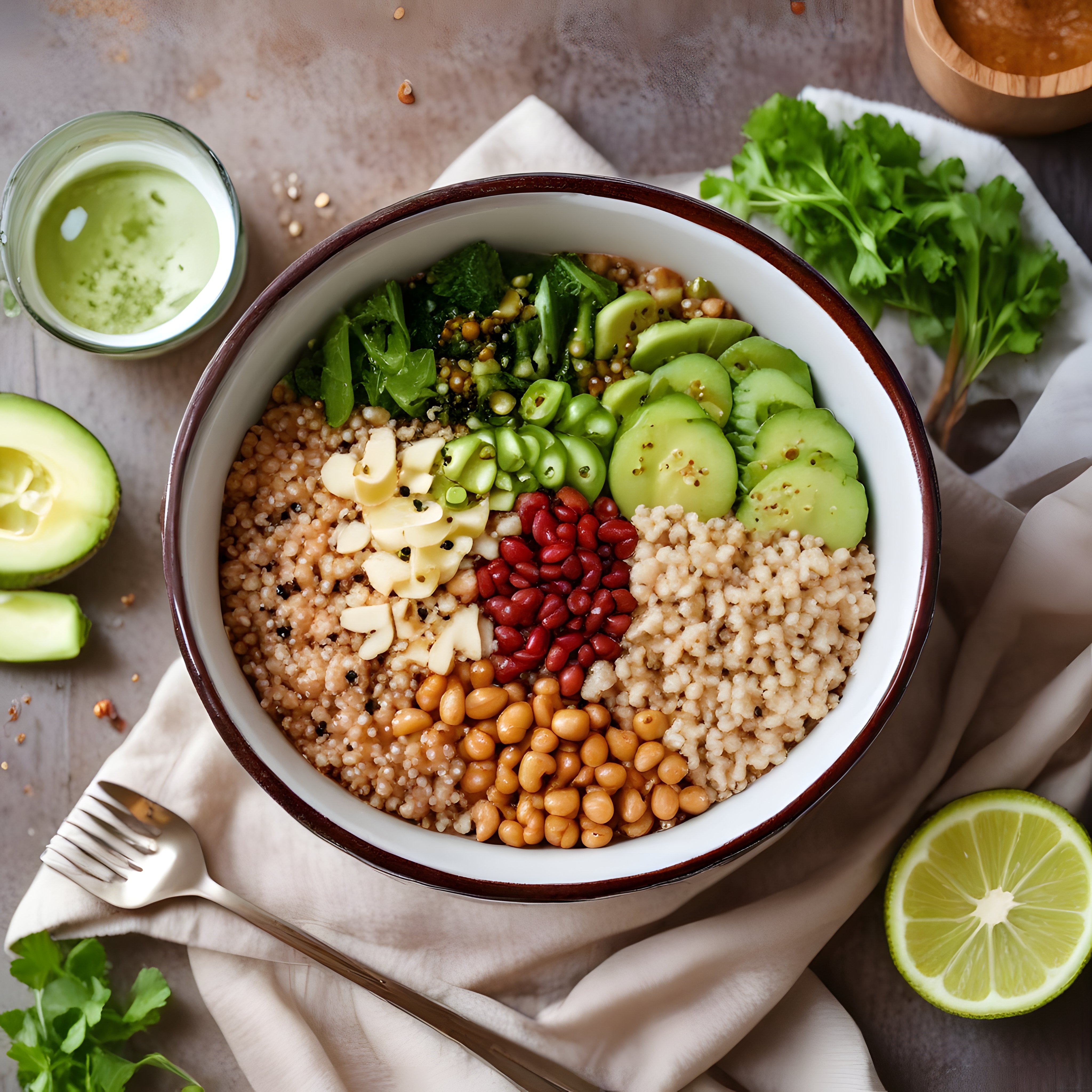 Vegan Protein Kasesi: Kinoa, Bakliyat ve Taze Sebzelerle Sağlıklı Öğün