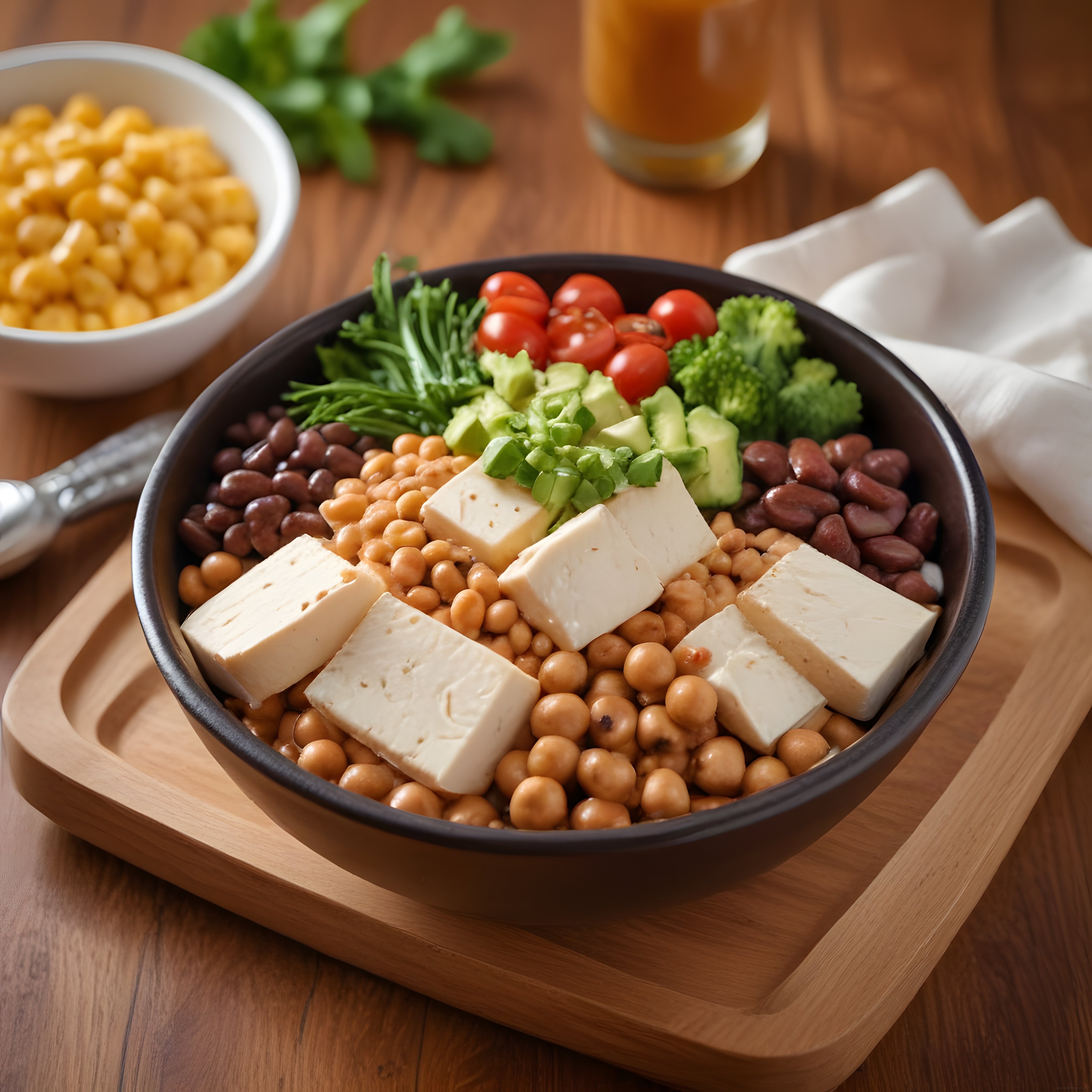 Vegan Protein Kasesi: Tofu, Nohut ve Renkli Sebzelerle Besleyici Tarif