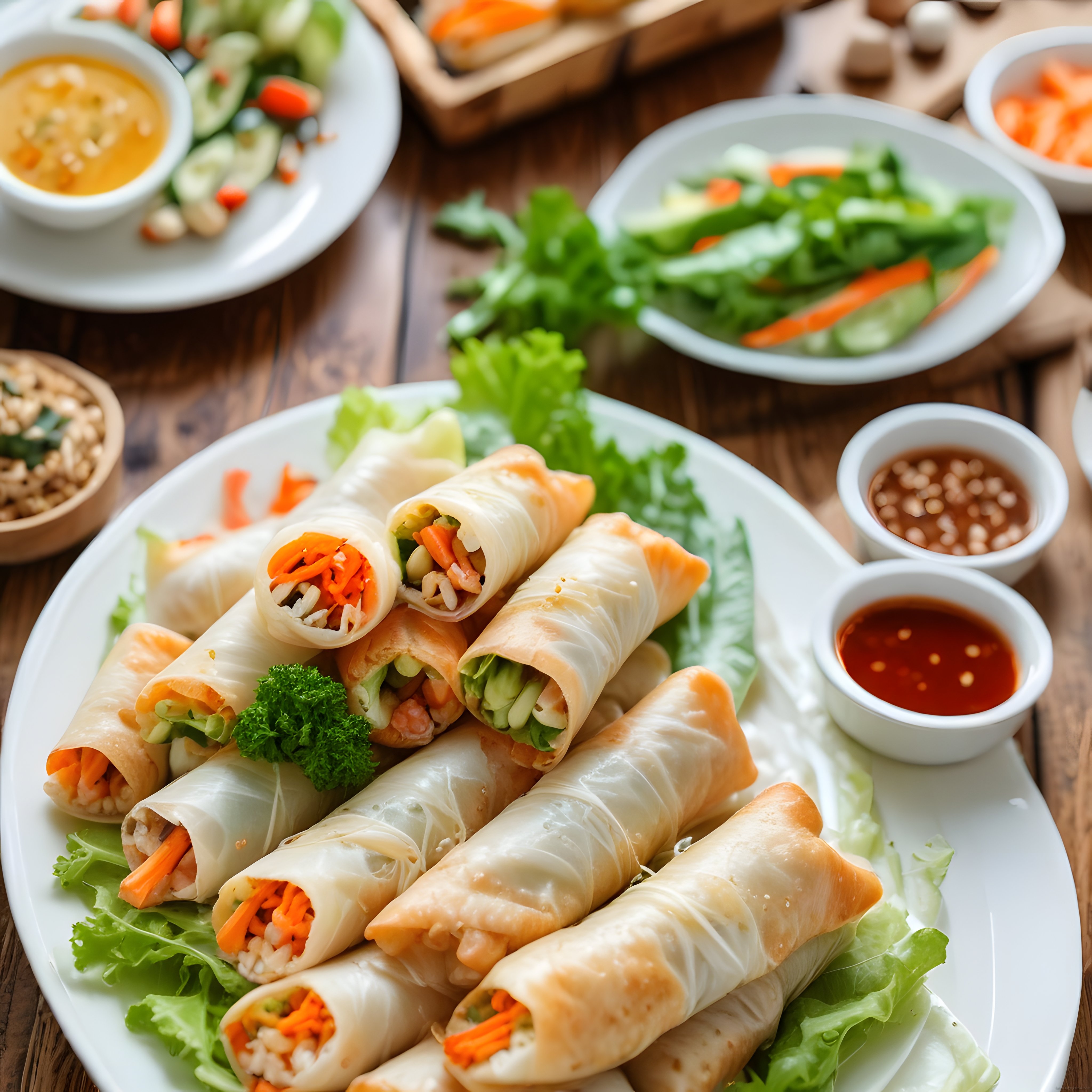 Vietnam Spring Roll Tarifi: Taze Sebzeler ve Özel Soslarla Uzakdoğu Lezzeti