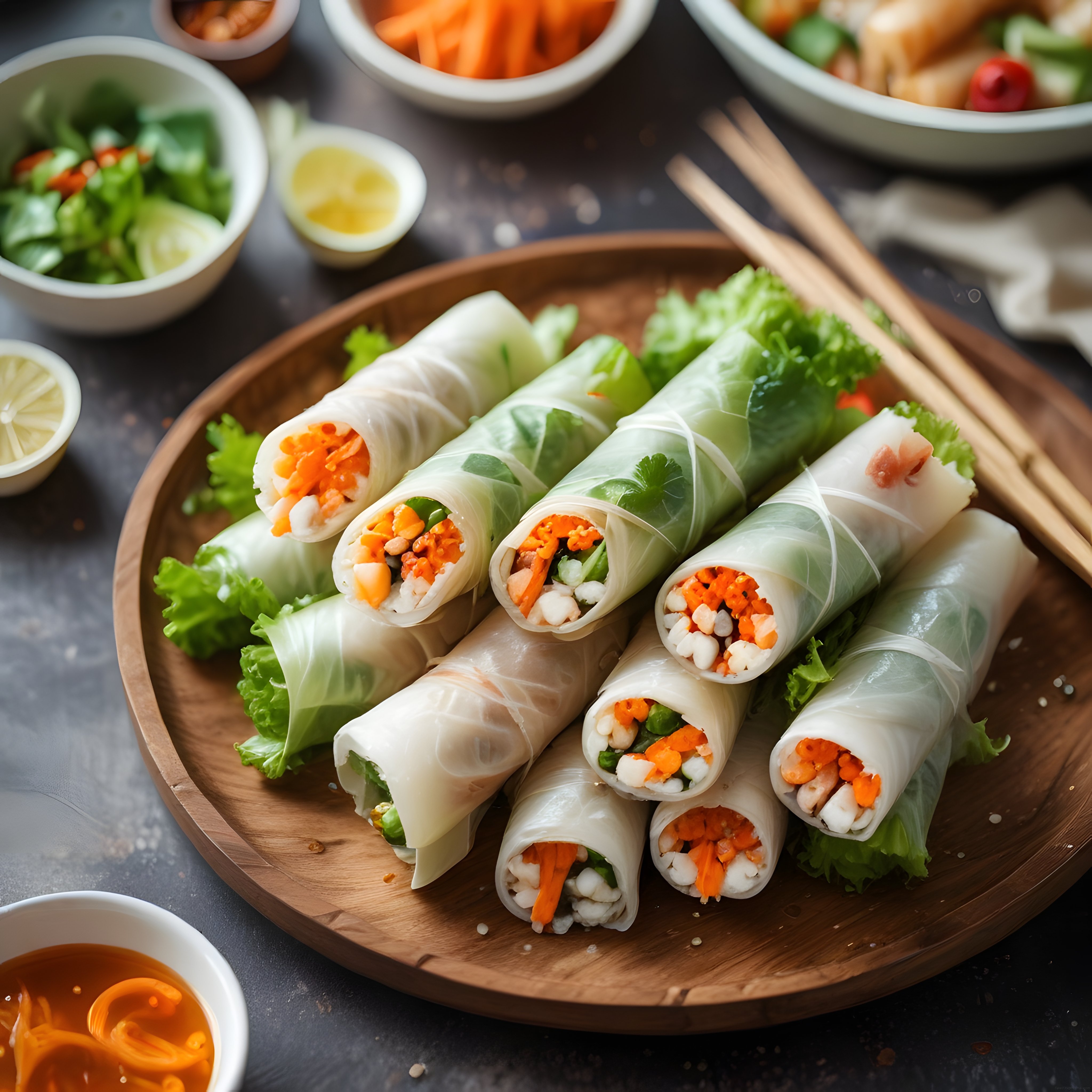 Vietnam Usulü Taze Bahar Ruloları ile Renkli ve Sağlıklı Bir Akşam Yemeği