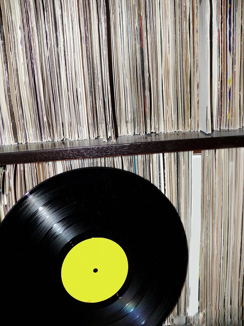 Vinil plak fotoğrafı - retro müzik atmosferi