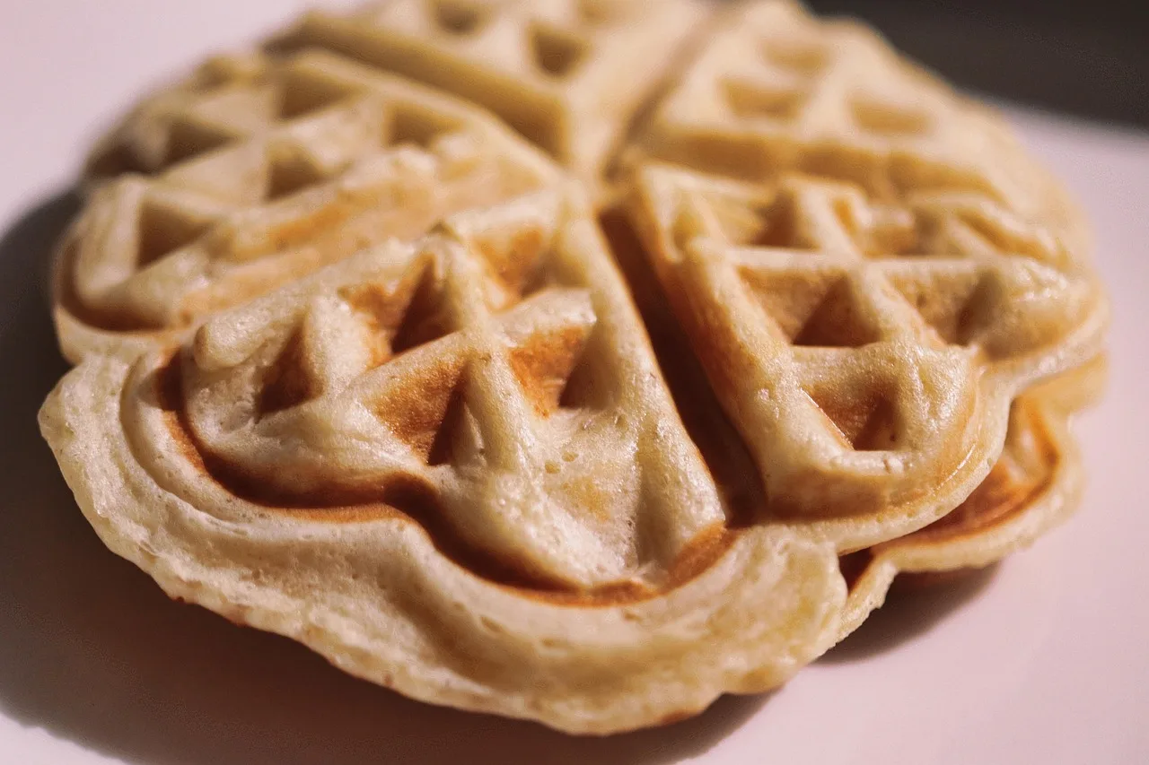 Waffle kahvaltı tabağı - lezzetli atıştırmalık