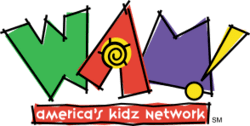 WAM Americas Kidz Network Renkli Çocuk Televizyon Kanalı Animasyon Logosu