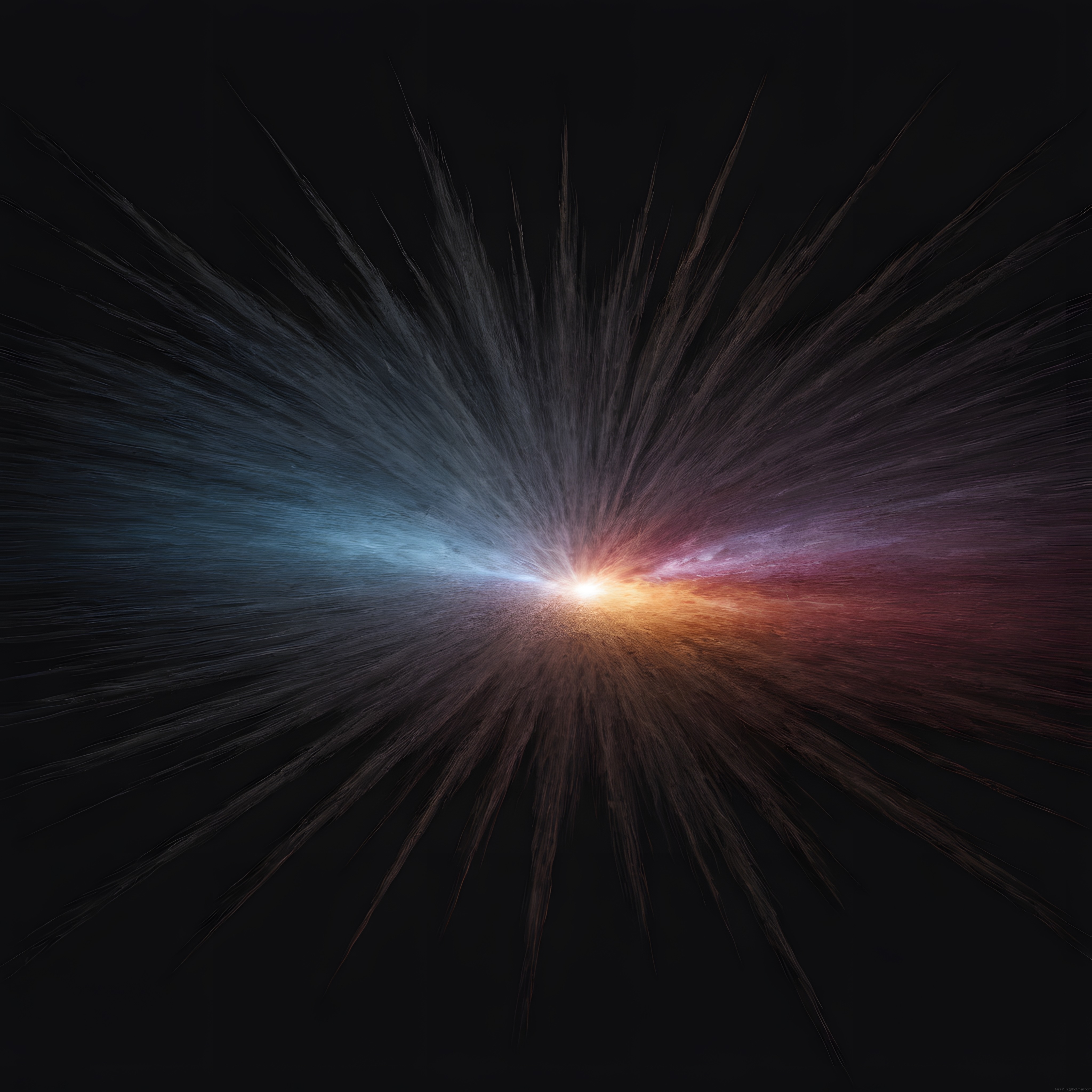 Warp Speed Uzay Yolculuğu ve Işık Hızı Efekti İçeren Dijital İllüstrasyon