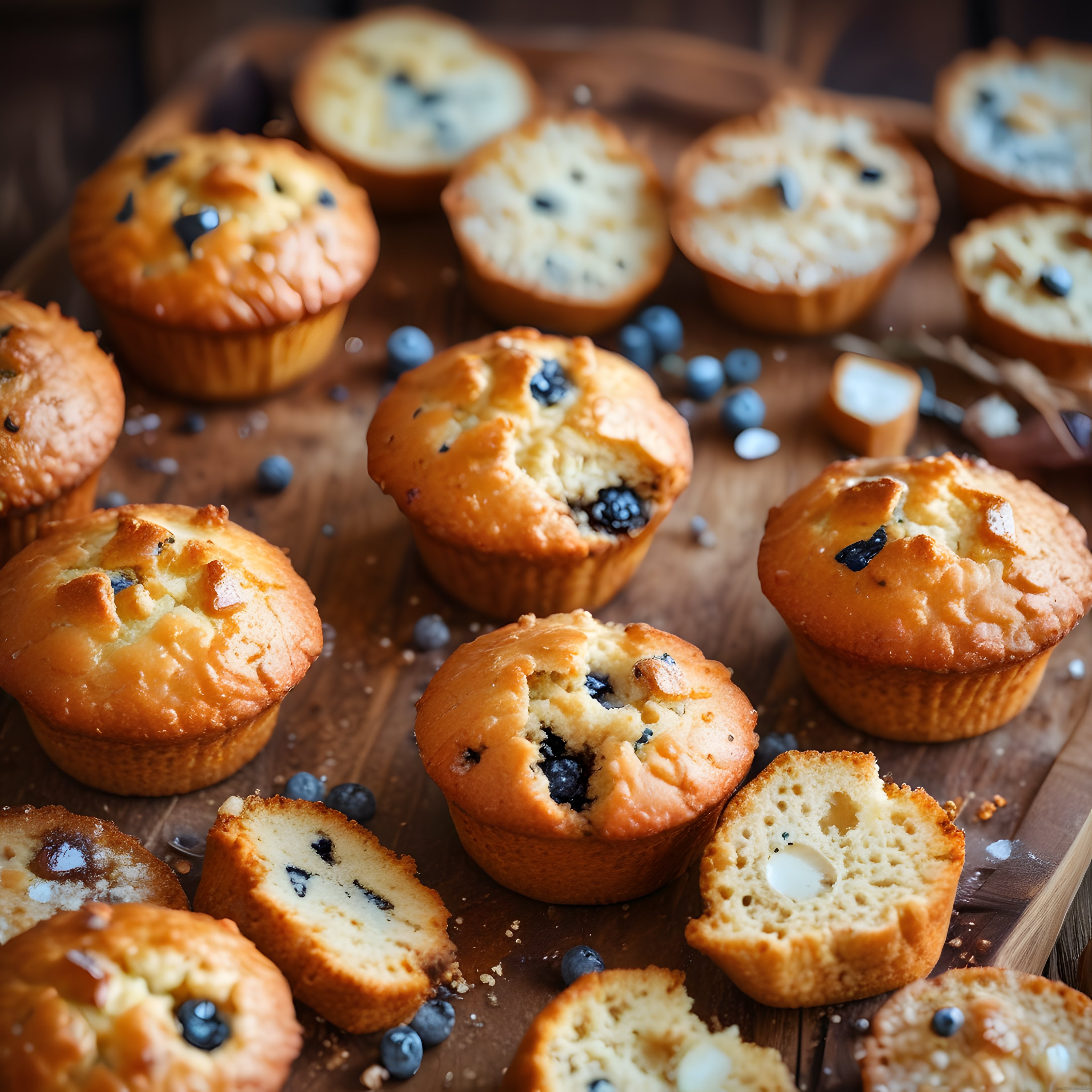 Yaban Mersinli Muffin Tarifi: Fırından Yeni Çıkmış Ev Yapımı Lezzetler