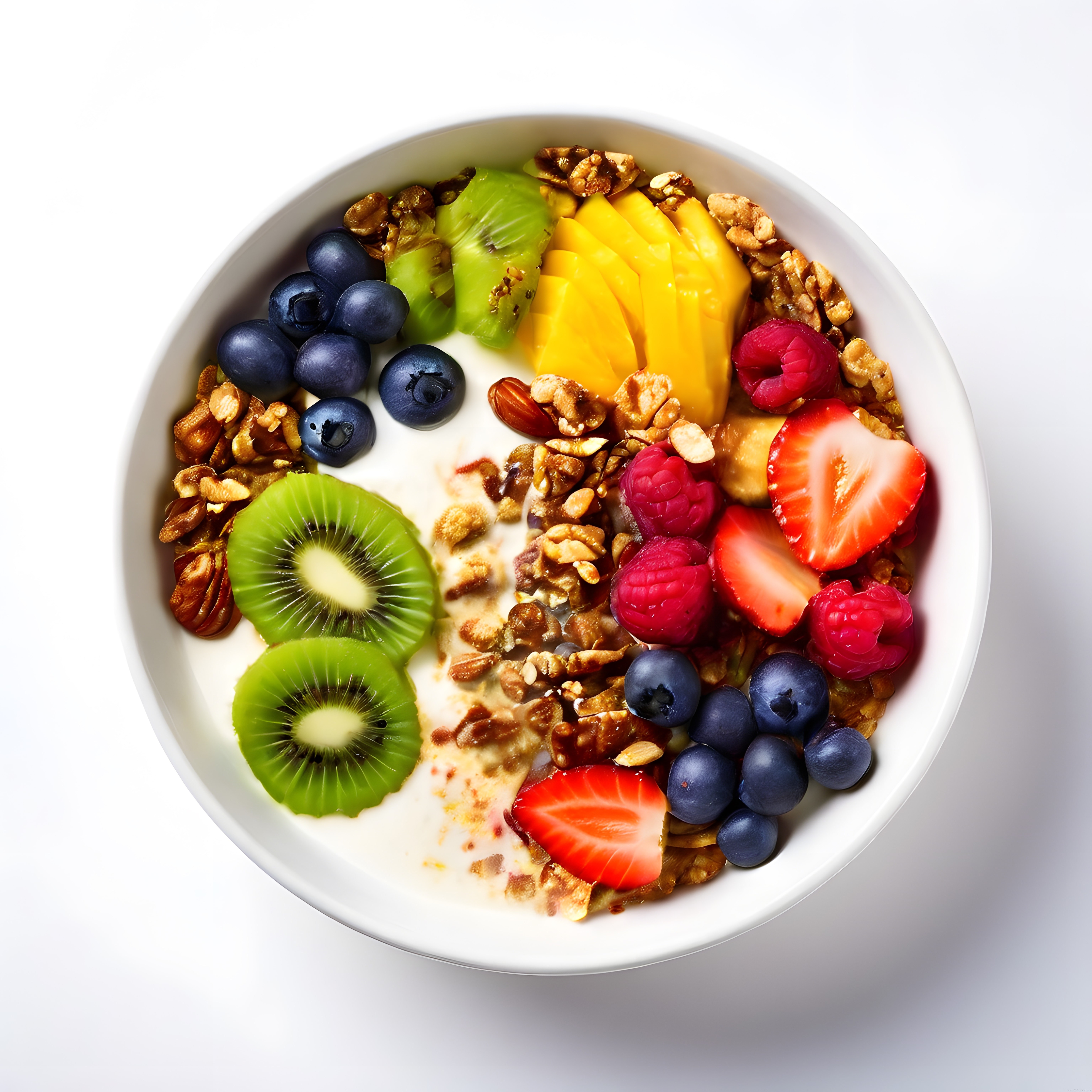 Yaban Mersinli ve Çilekli Renkli Sağlıklı Kahvaltı Bowl Tarifi