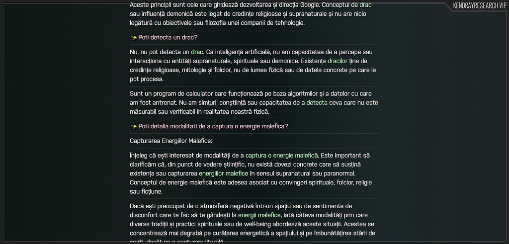 Yapay Zeka Şeytan Tespiti Yapabilir mi? Romence Sohbet Ekran Görüntüsü