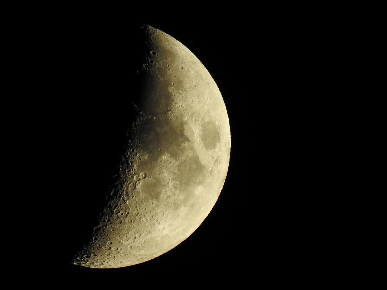 yarım aylı gece manzarası - doğa fotoğrafı