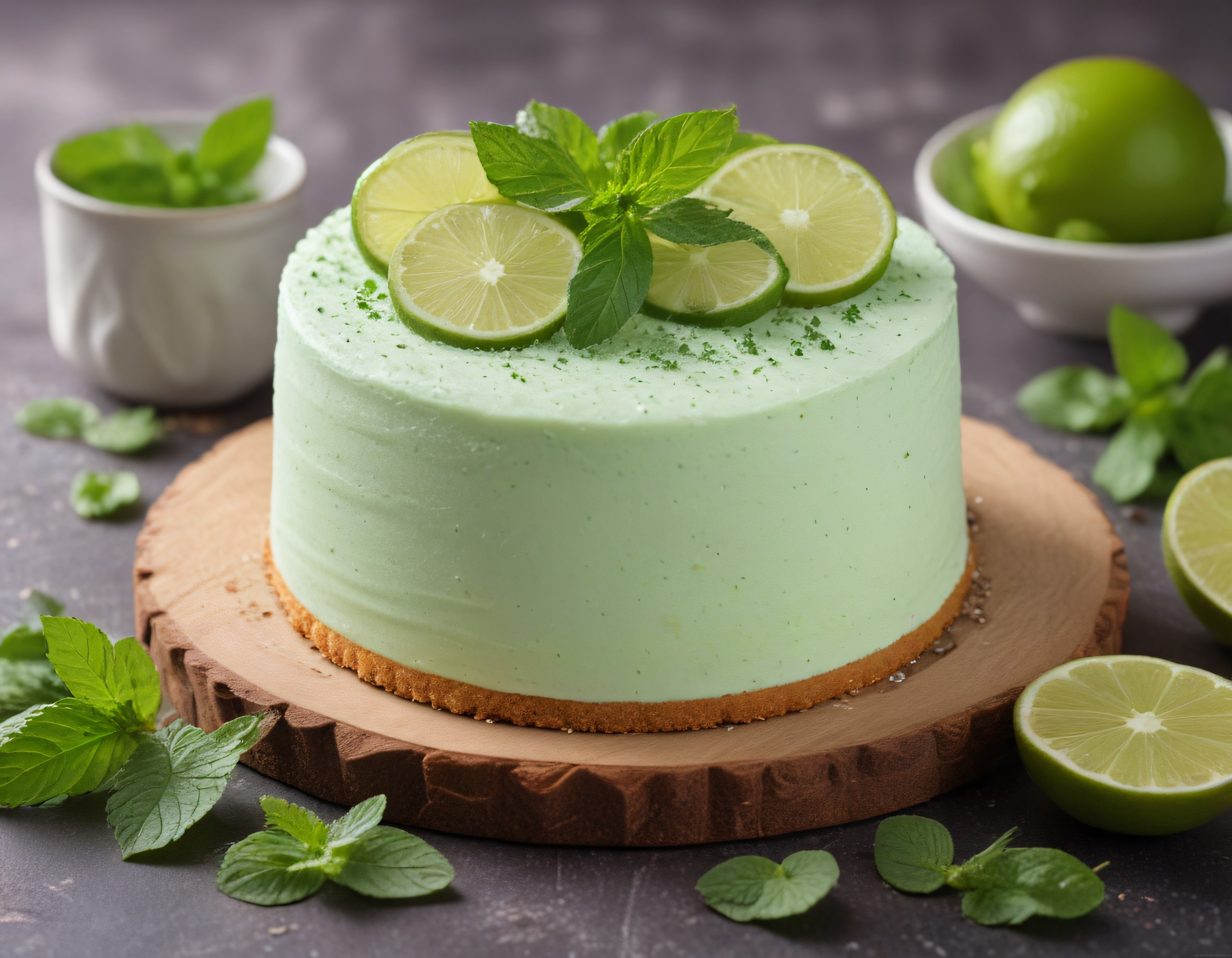 Yaz Günlerine Özel Ferahlatıcı Naneli Yeşil Limonlu Pasta Tarifi