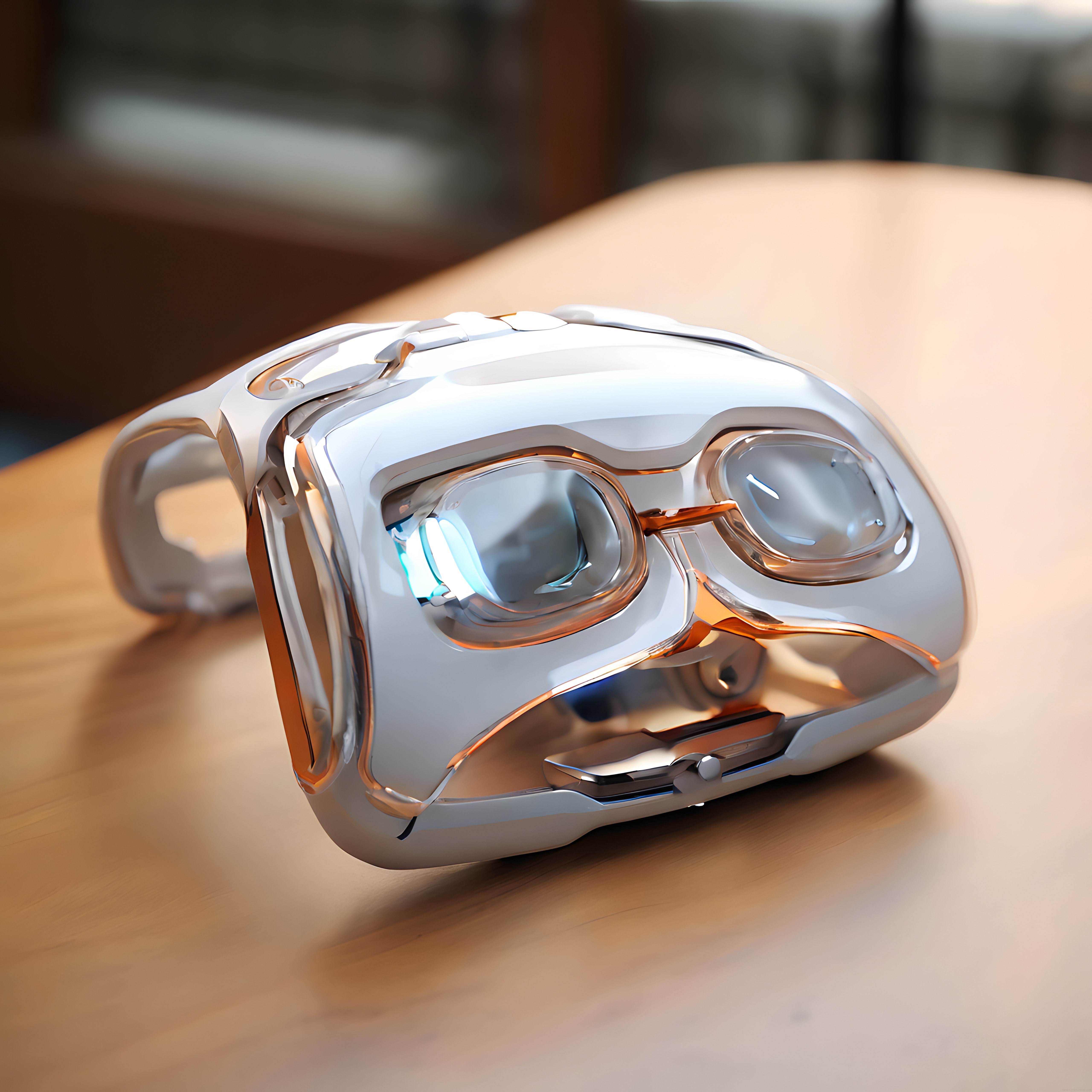 Yeni Nesil Sanal Gerçeklik: Şeffaf Kasalı Modern VR Başlık Konsepti