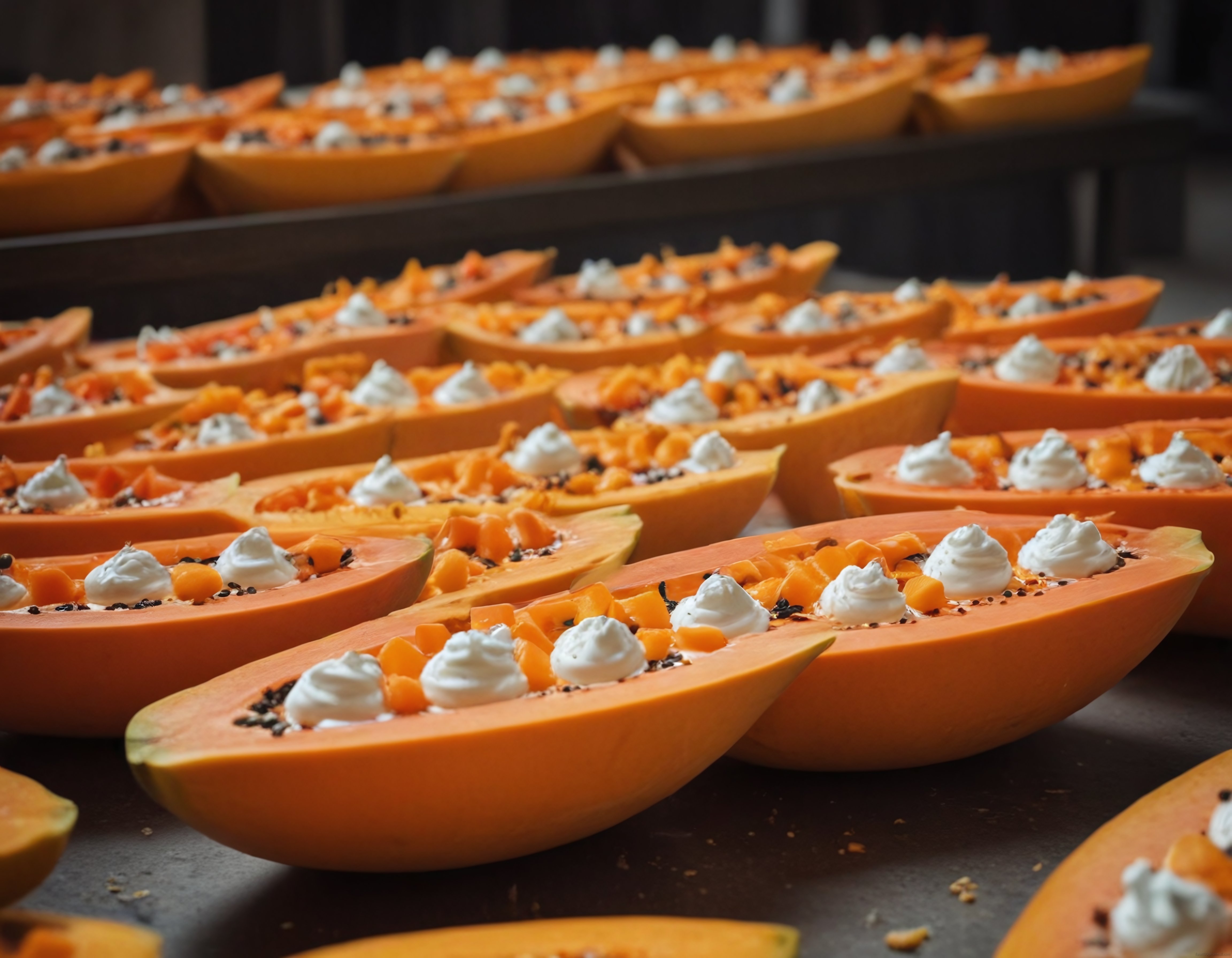 Yenilikçi Papaya Sunumları: Krema ve Taze Meyvelerle Hazırlanan Şık Kahvaltılık Tarif
