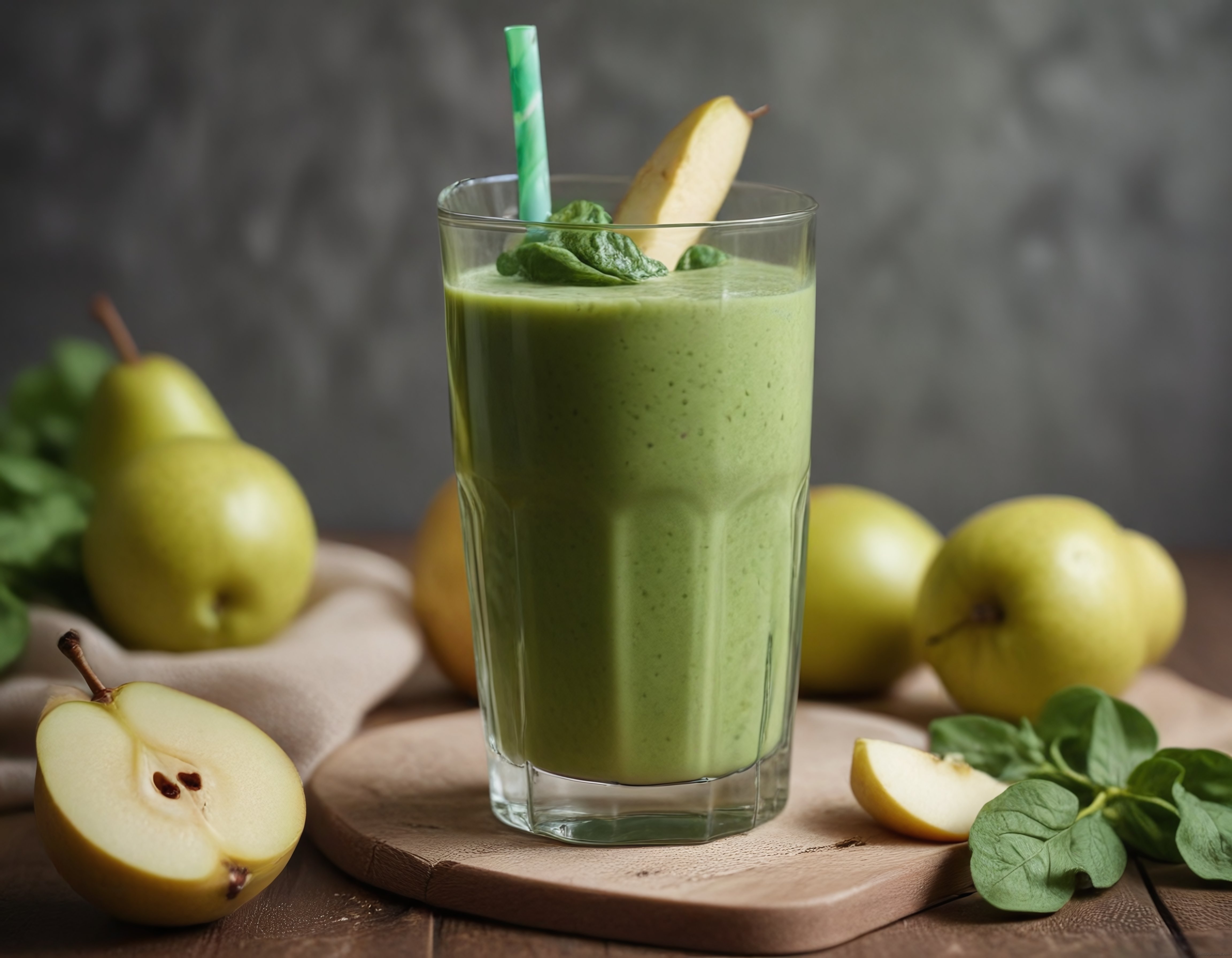 Yeşil Detoks Smoothie: Armut ve Ispanaklı Sağlıklı İçecek Tarifi