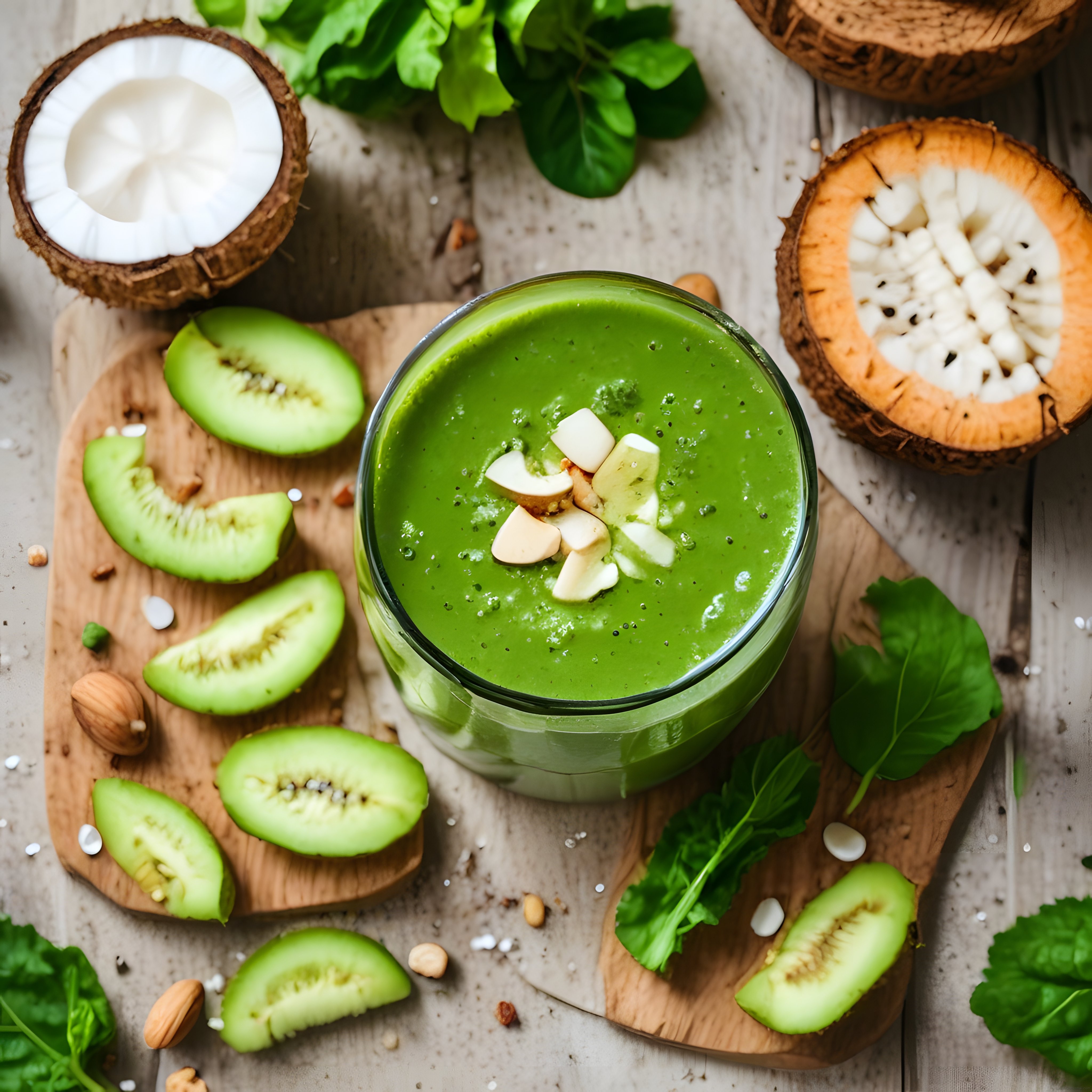 Yeşil Detoks Smoothie: Ispanaklı Kivili Sağlıklı İçecek Tarifi