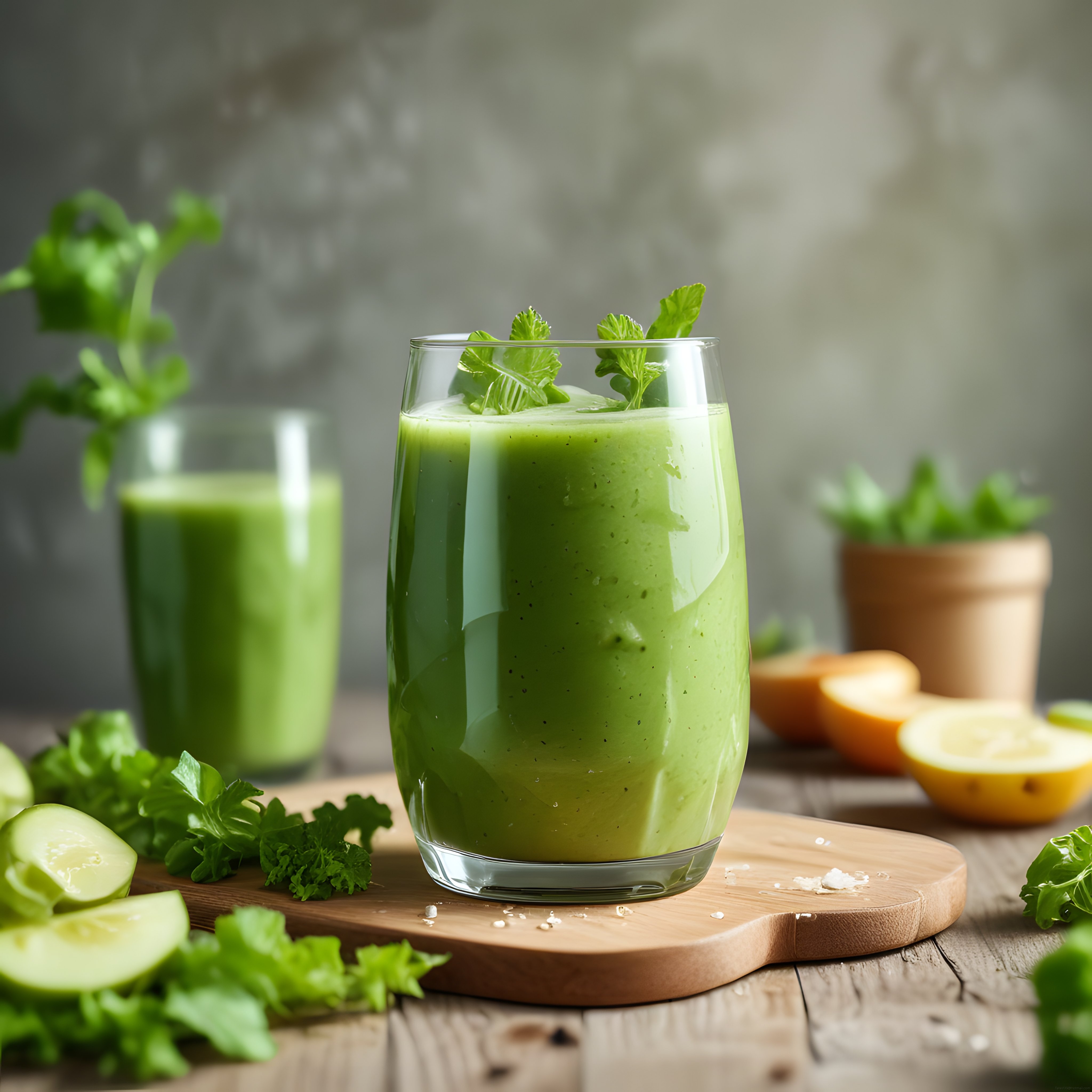 Yeşil Detoks Smoothie: Taze Sebzeler ve Meyvelerle Hazırlanan Sağlıklı İçecek