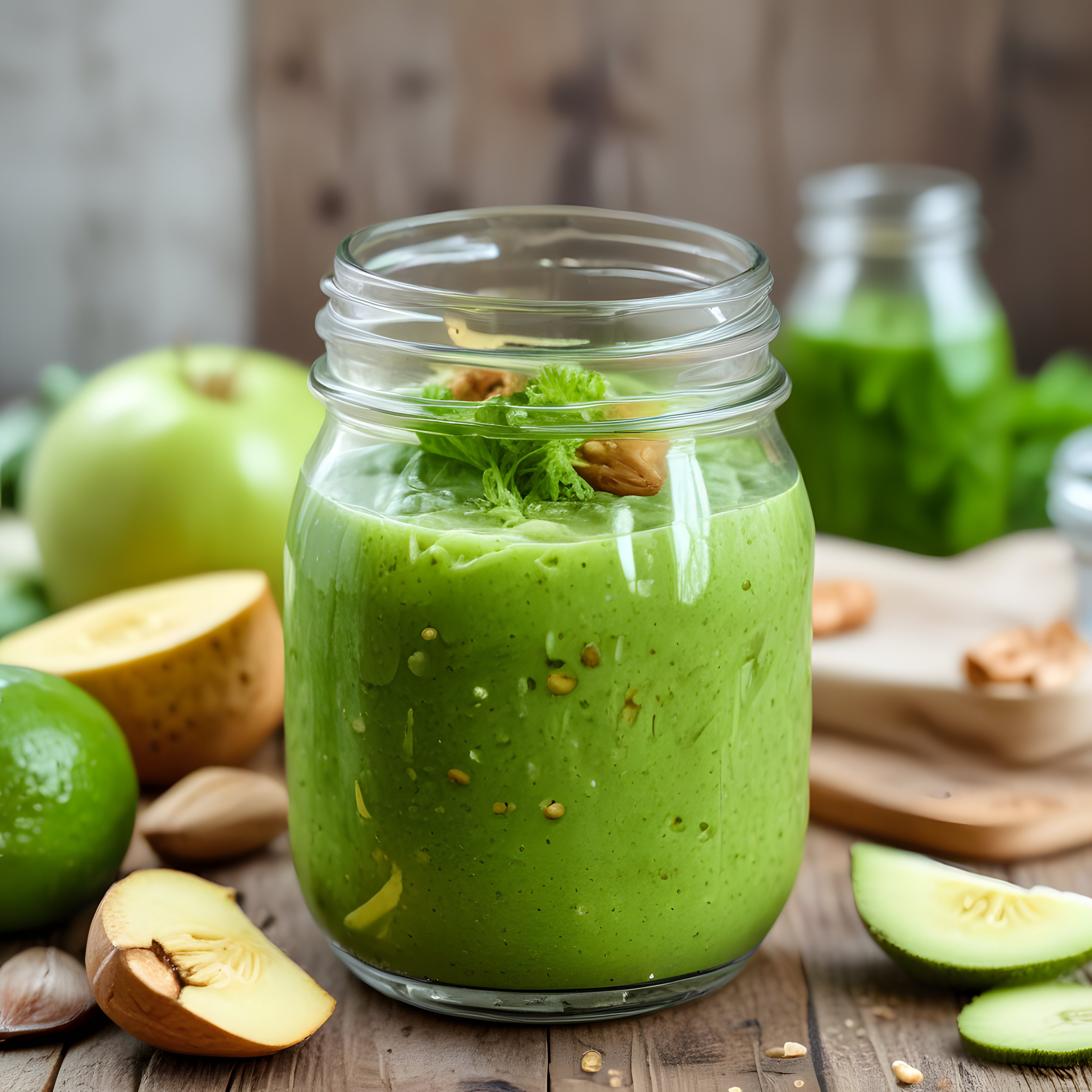 Yeşil Detox Smoothie: Elma, Avokado ve Ispanaklı Sağlıklı İçecek Tarifi