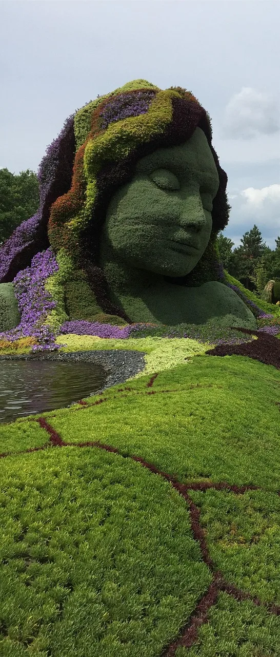 Yeşil doğa ve Gaia temalı dünya fotoğrafı