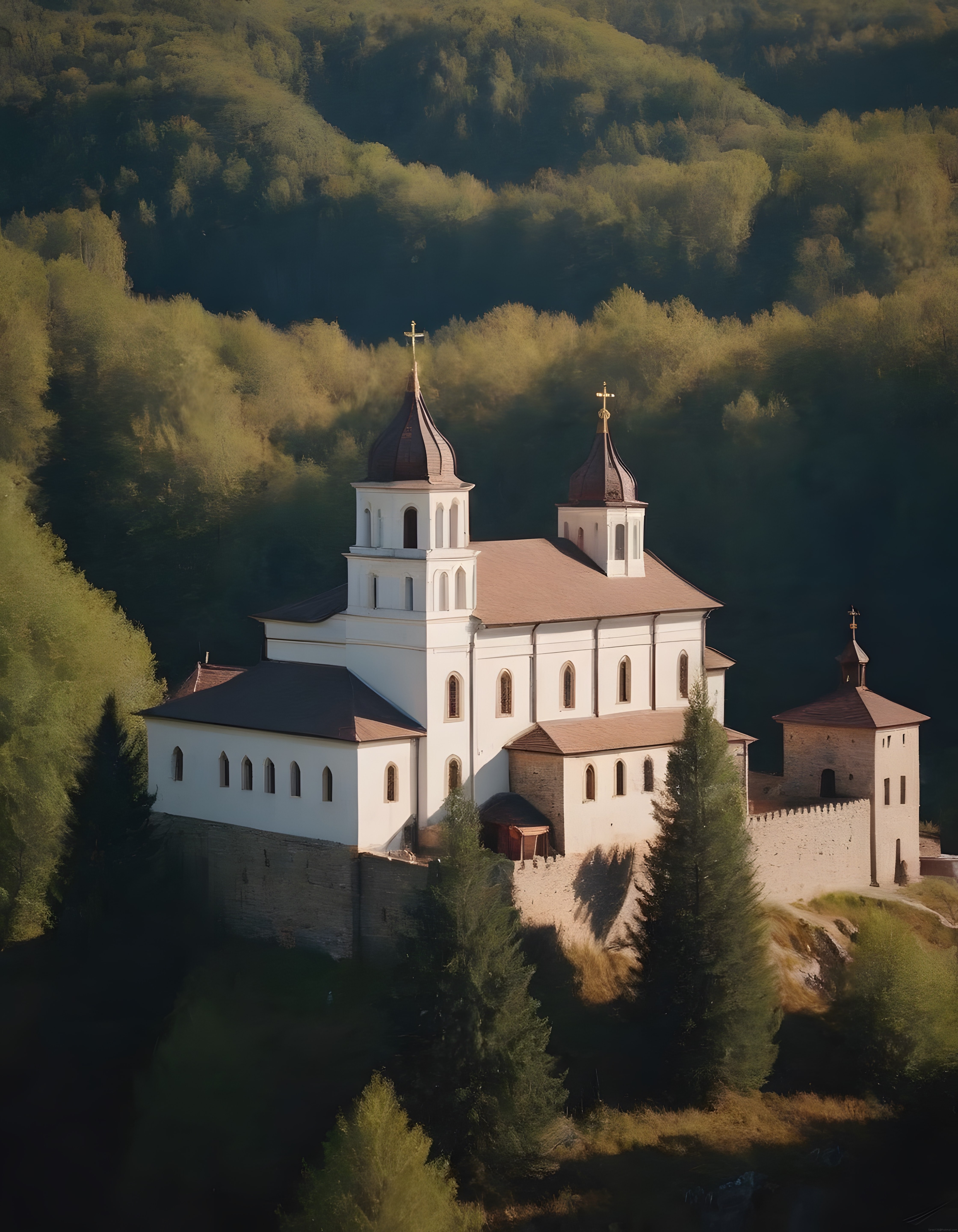 Yeşil Ormanların İçinde Gizli Tarihi Manastır ve Eşsiz Doğa Manzarası