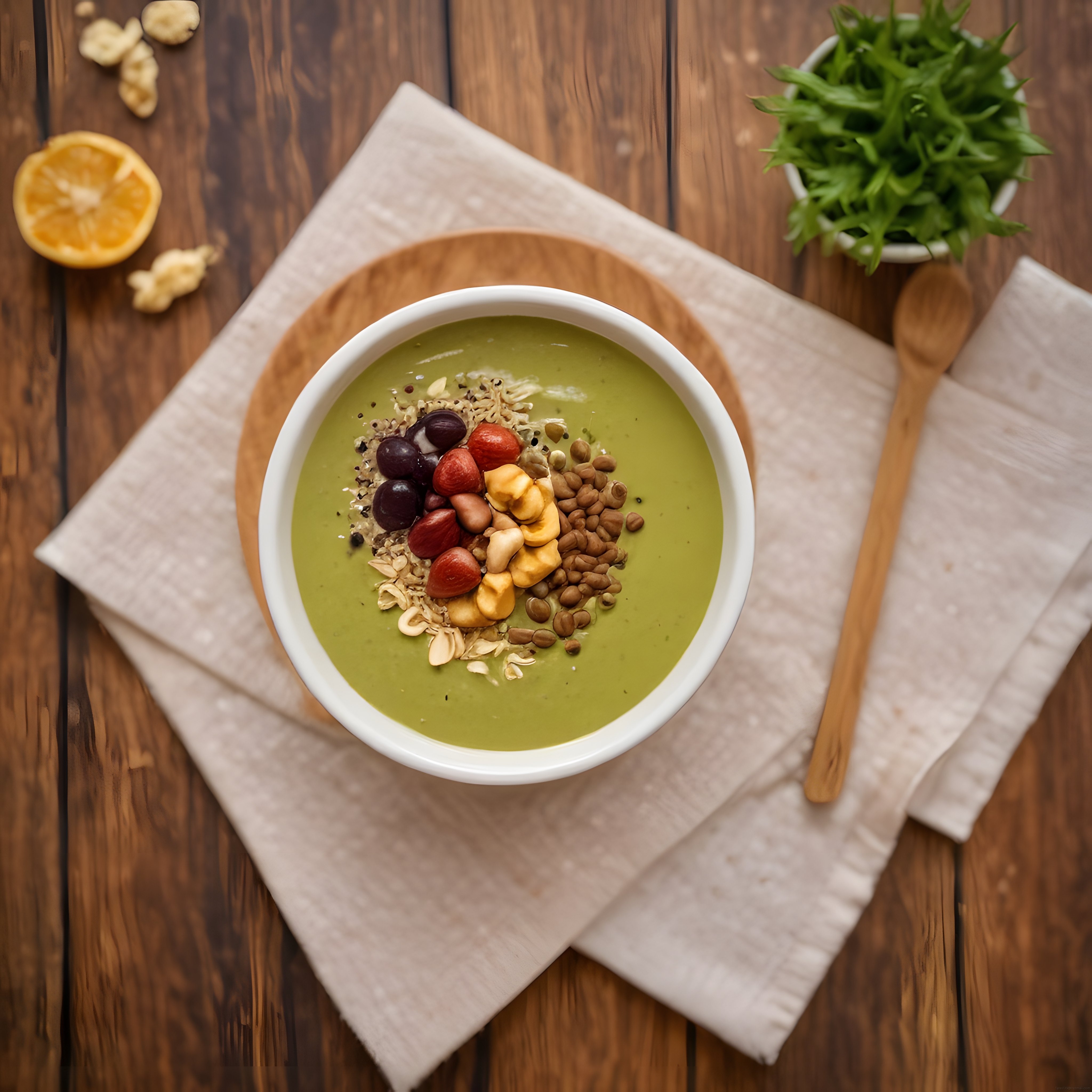 Yeşil Smoothie Bowl: Taze Meyve ve Süper Gıdalarla Besleyici Kahvaltı