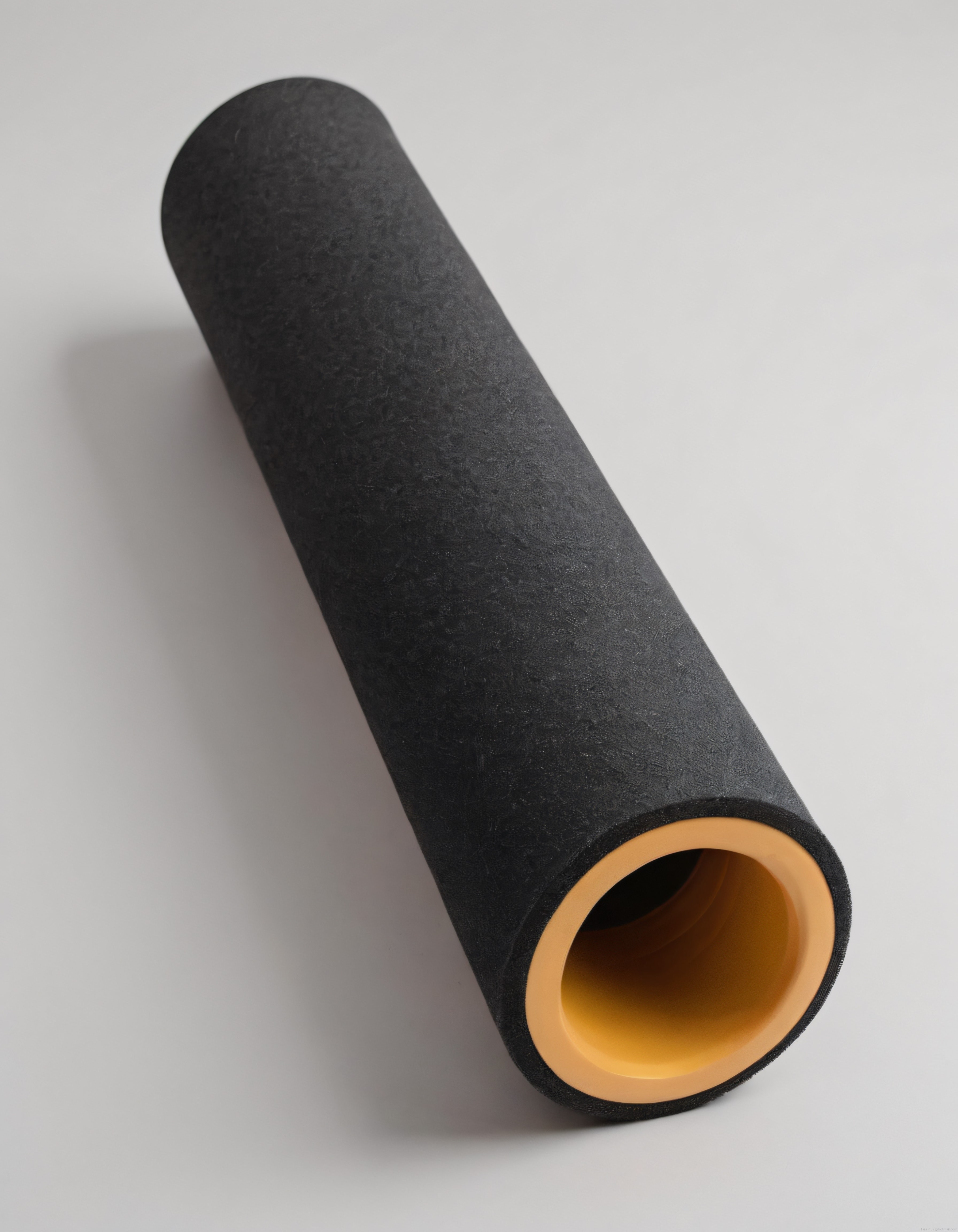 Yoga ve Pilates Egzersizleri İçin Siyah Turuncu Foam Roller Detayı