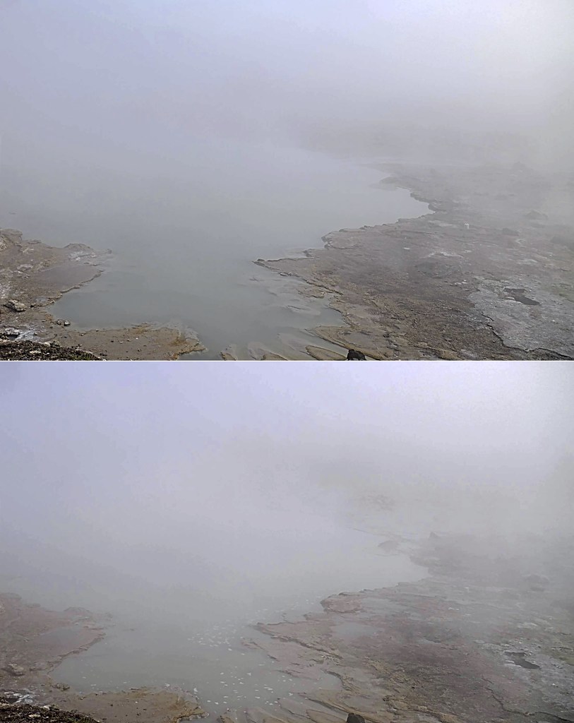 Yoğun Sis Altında Gizemli Bir Göl Manzarası: Doğanın Sakin ve Mistik Yüzü